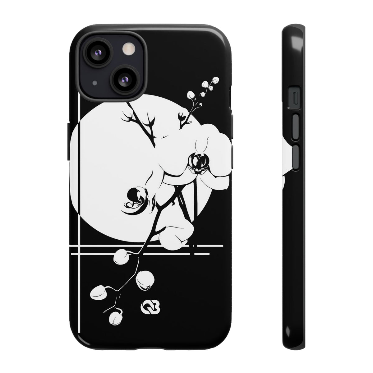 Nocturne Orchid Bloom · Tough Phone Case for iPhone · Black