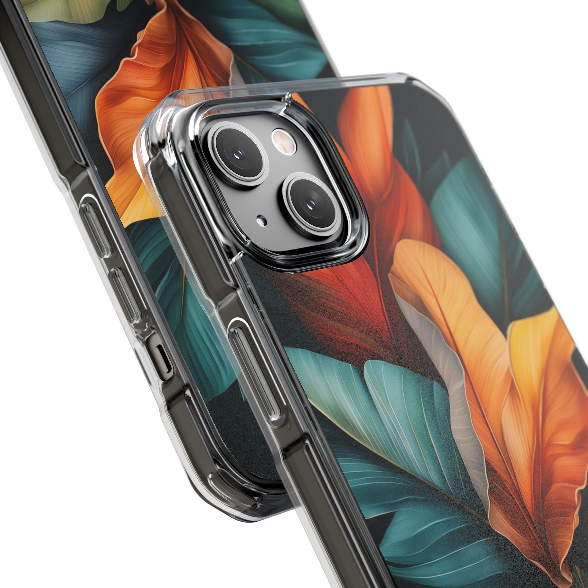 Tropical Leafburst iPhone 14 Plus Case - Impact