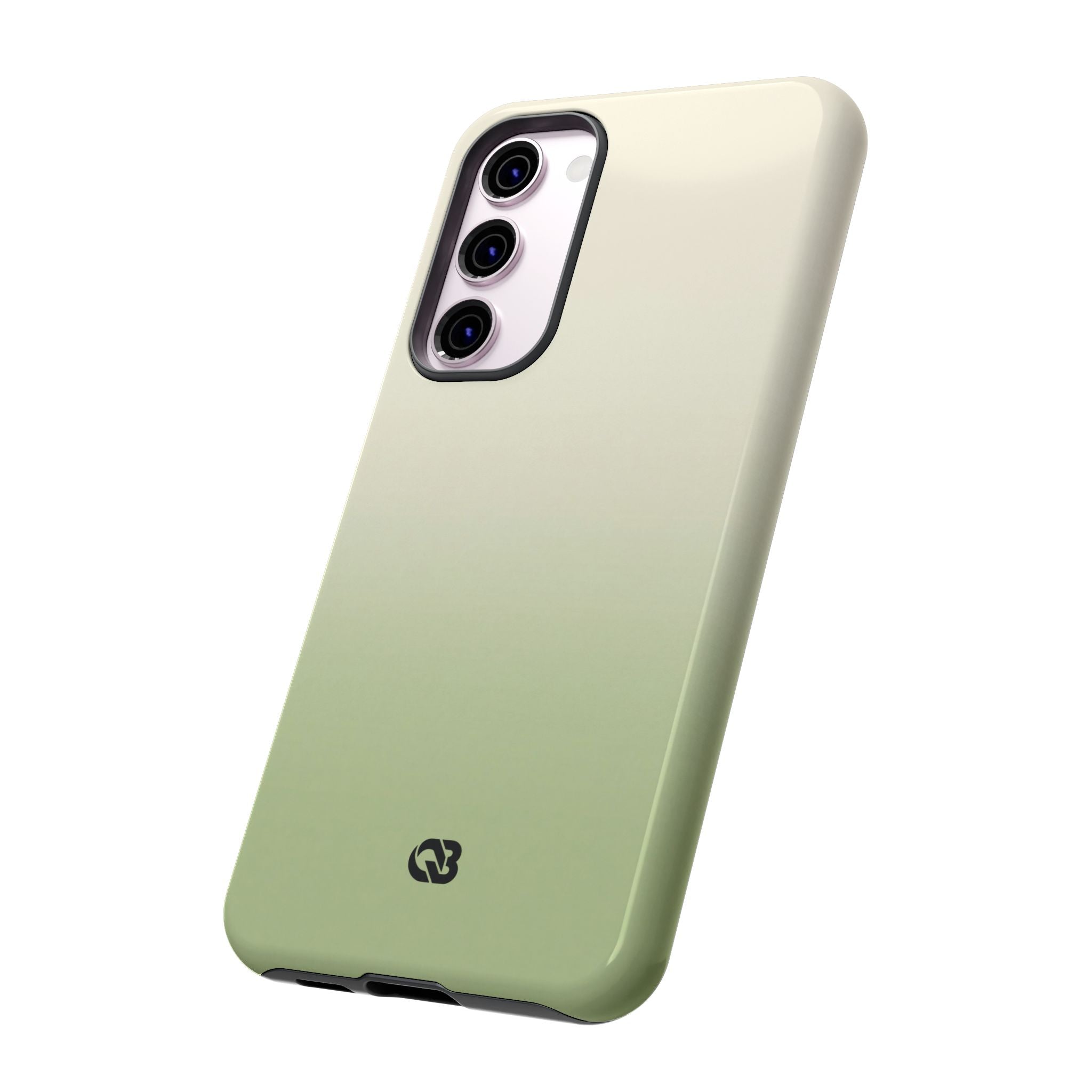 Green Tough Phone Case for Samsung - Bone Sage Fade