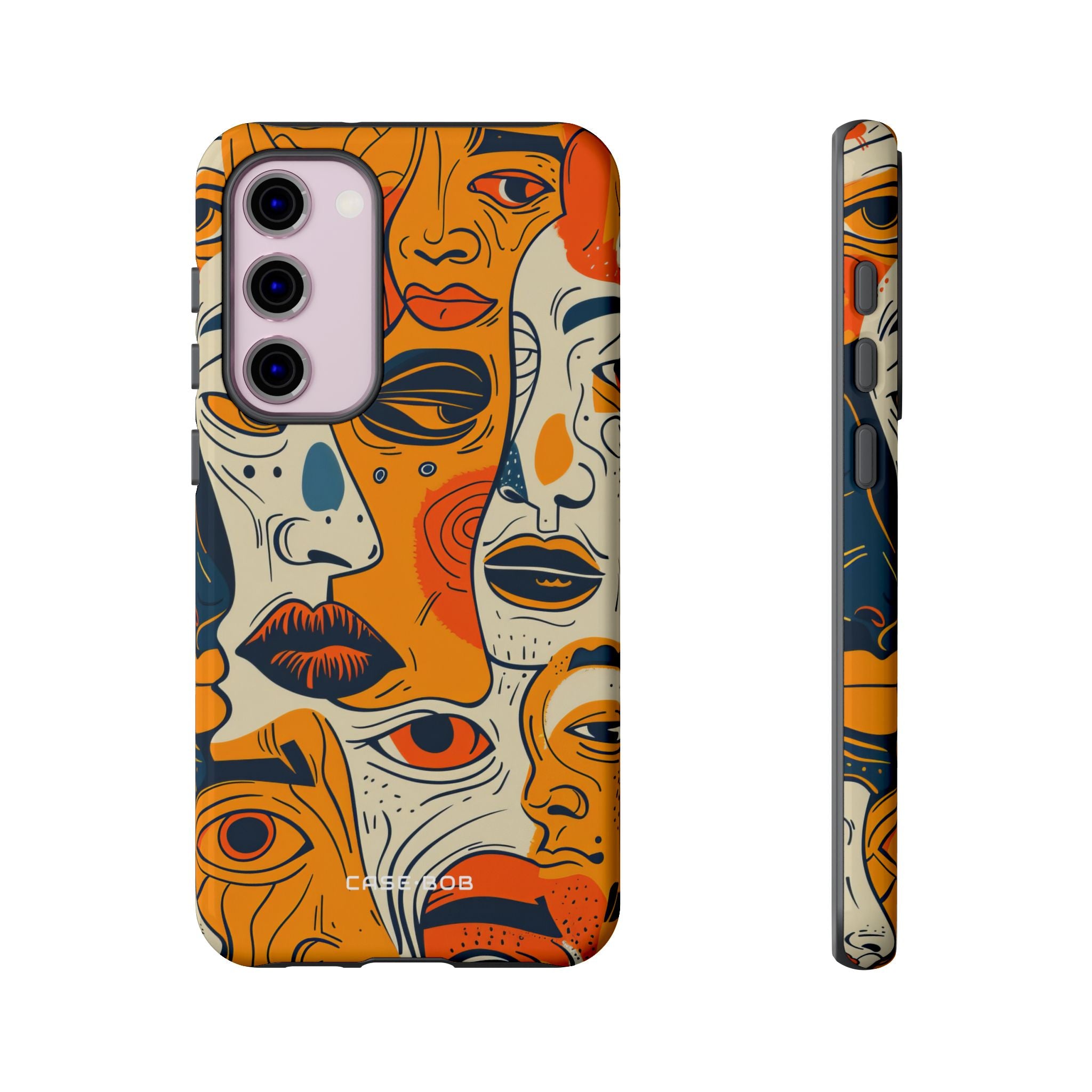 Tangled Faces Sunset Samsung S23 Plus Case - Tough