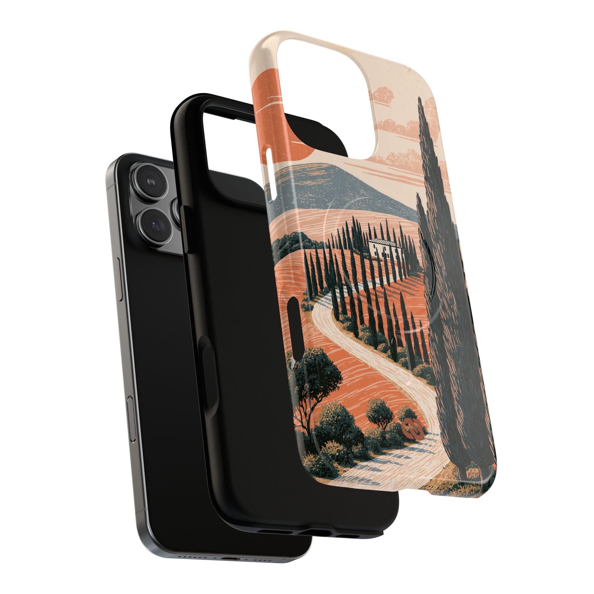 Orange Tough 2.0 Magsafe Phone Case for iPhone - Terracotta Ridge Trail