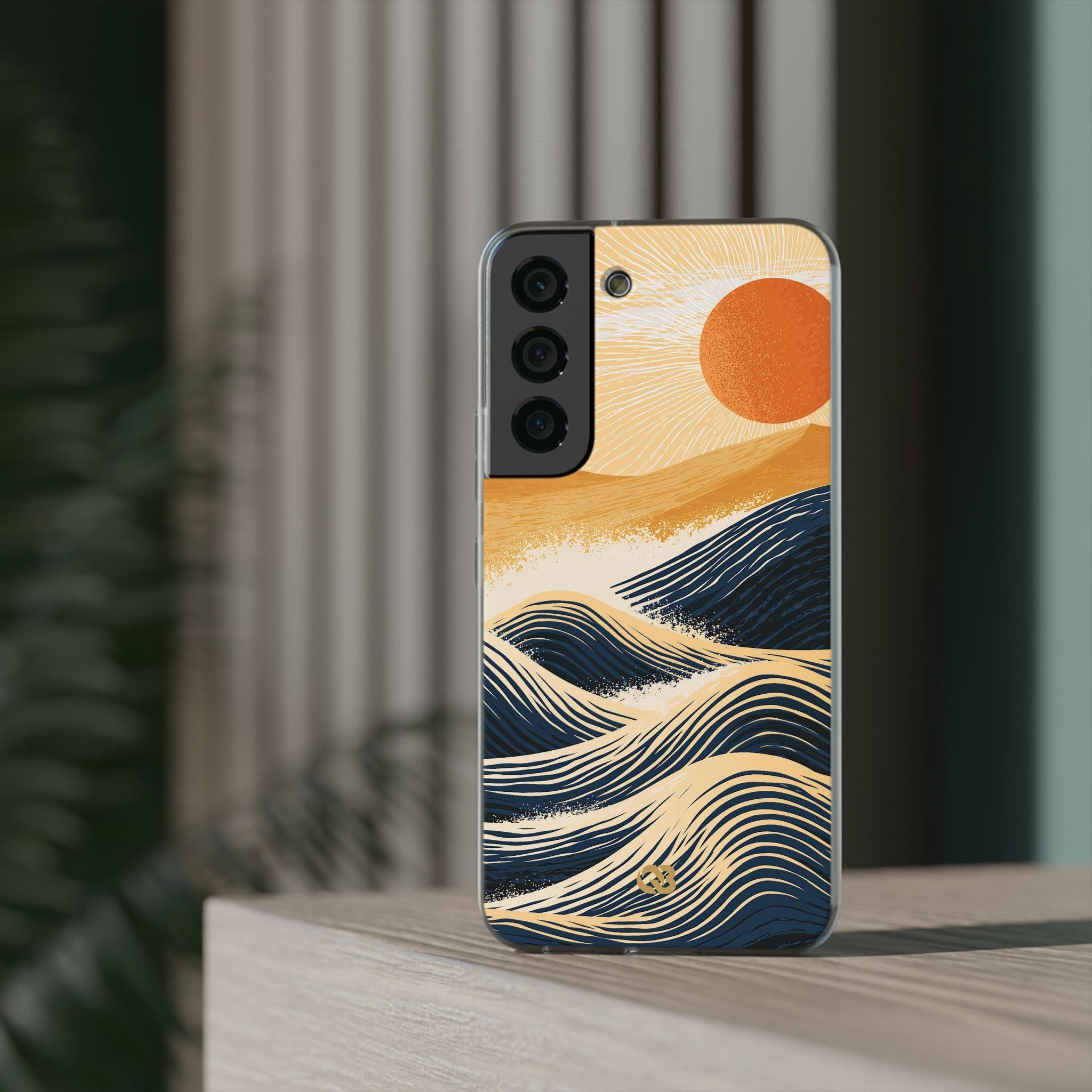 Blue Lite Phone Case for Samsung - Kyoto Cresting Tide