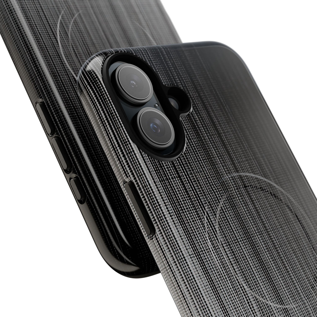Grey Tough 2.0 Magsafe Phone Case for iPhone - Static Vertical Dither