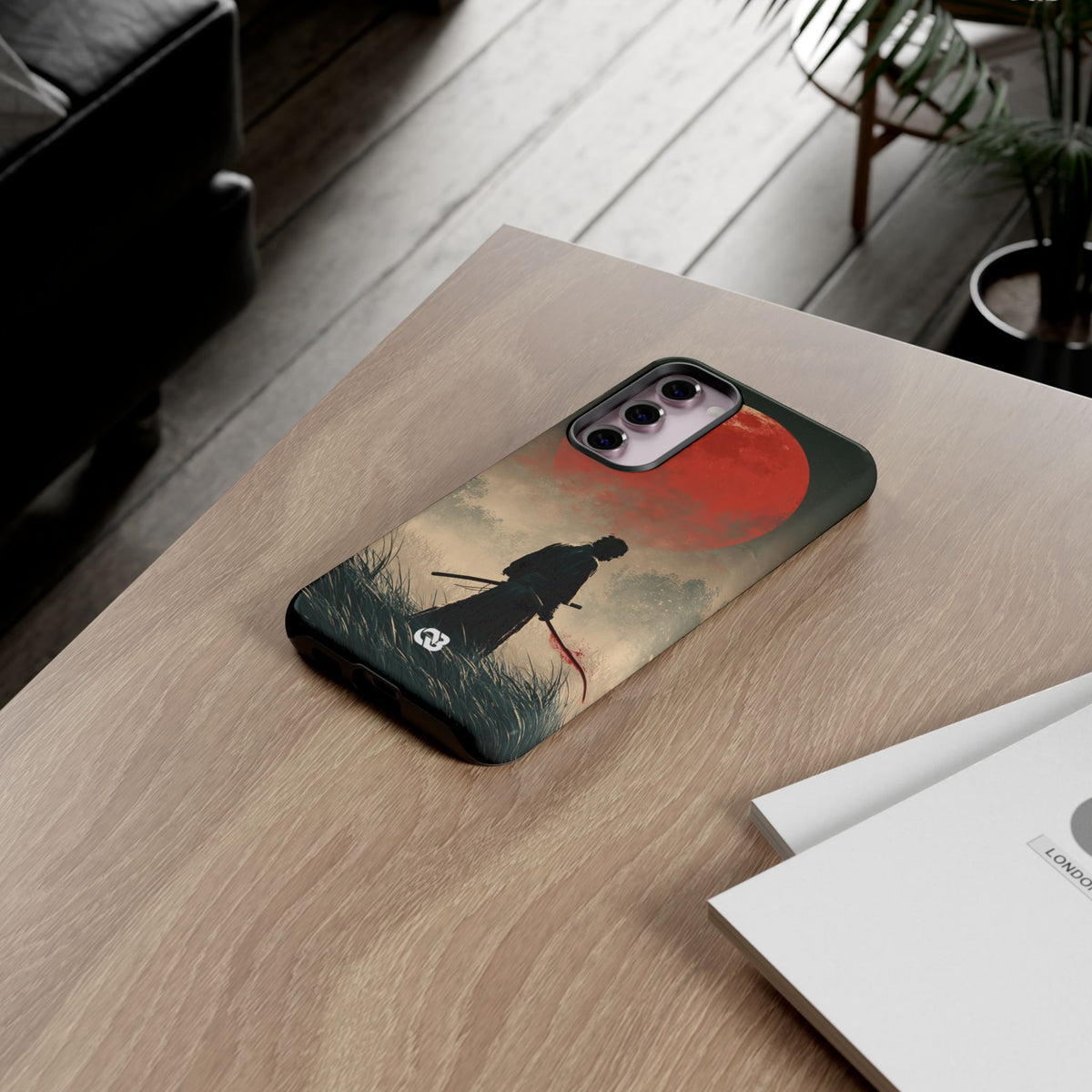 Crimson Moon Ronin · Tough Phone Case for Samsung · Red