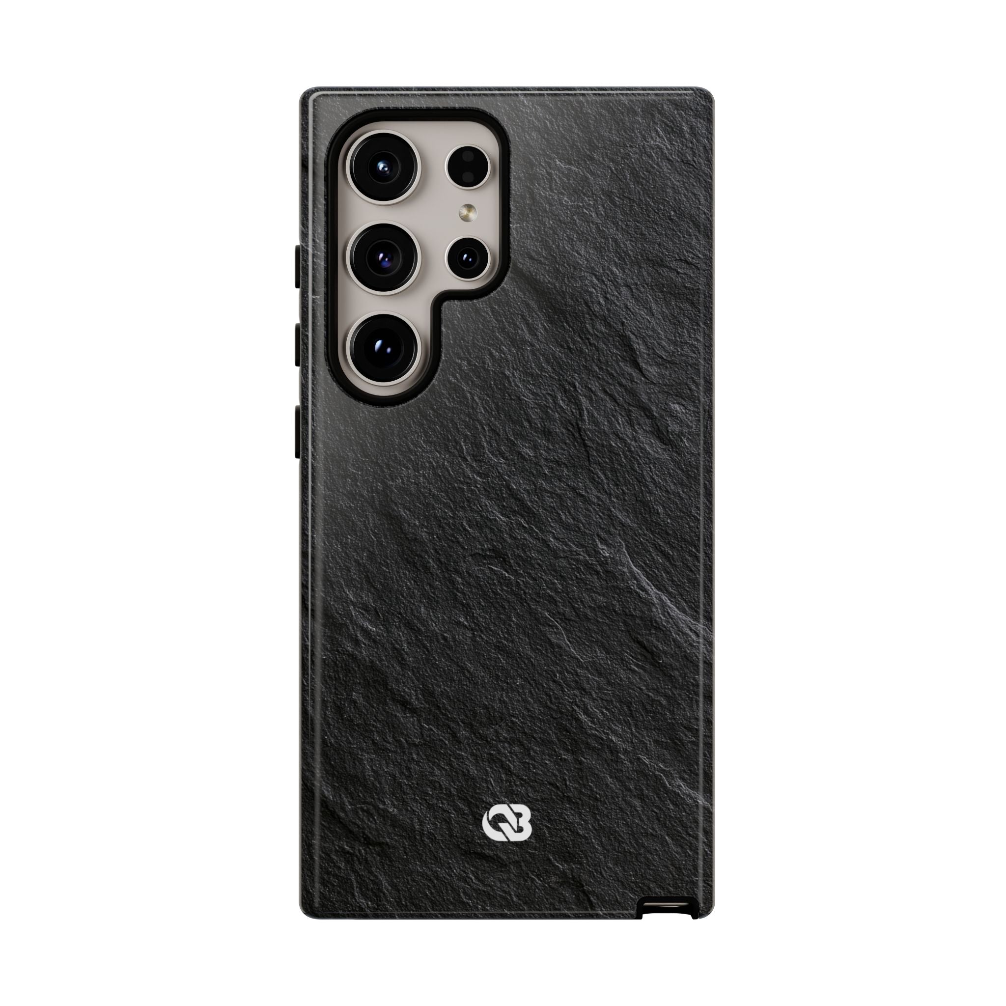 Black Tough Phone Case for Samsung - Raw Obsidian Slate