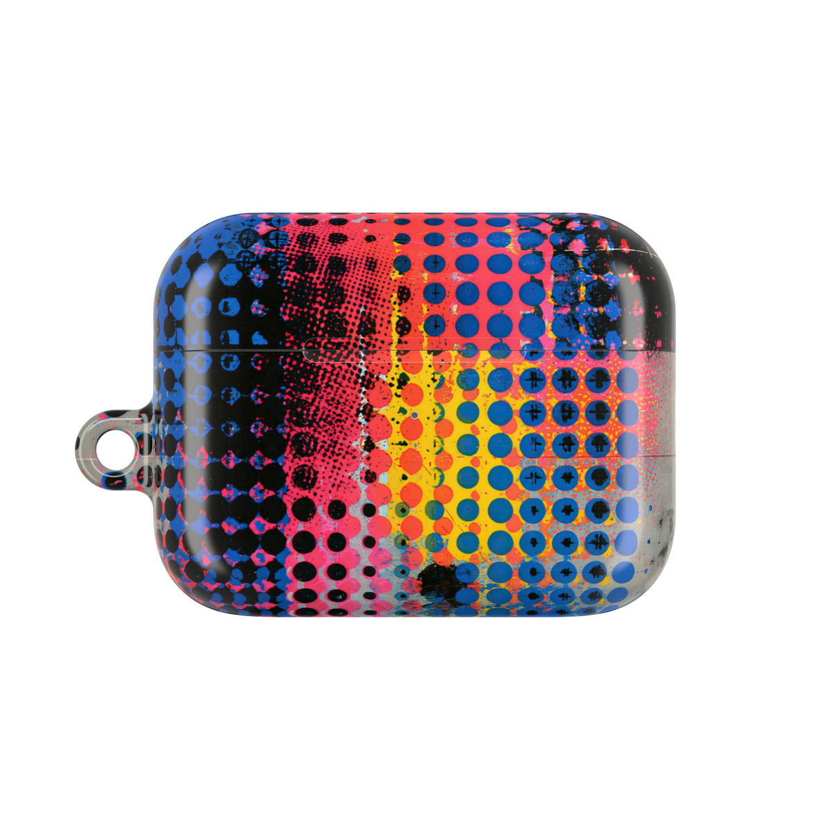 Chromatic Halftone Grid · Hard Case for AirPods & AirPods Pro · Blue