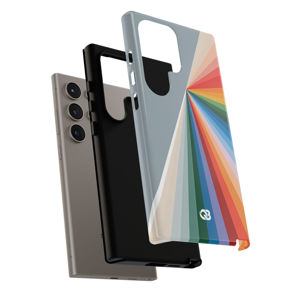Grey Tough Phone Case for Samsung - Slate Prism Burst