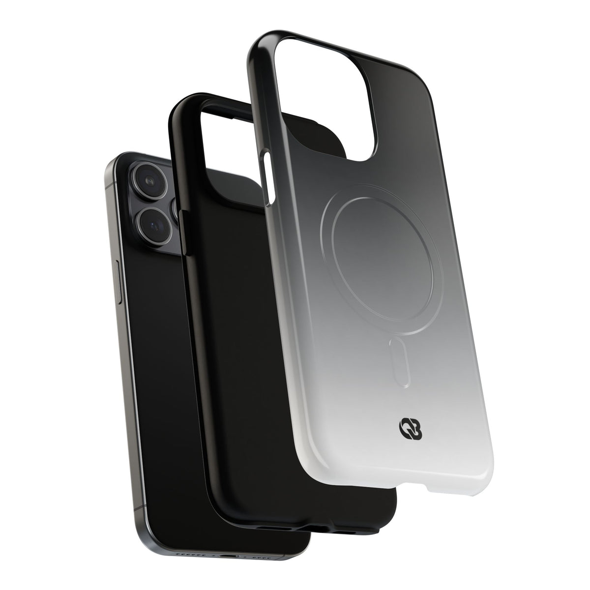 Noir Ombre Fade · Tough 2.0 Magnetic Phone Case for iPhone · Black