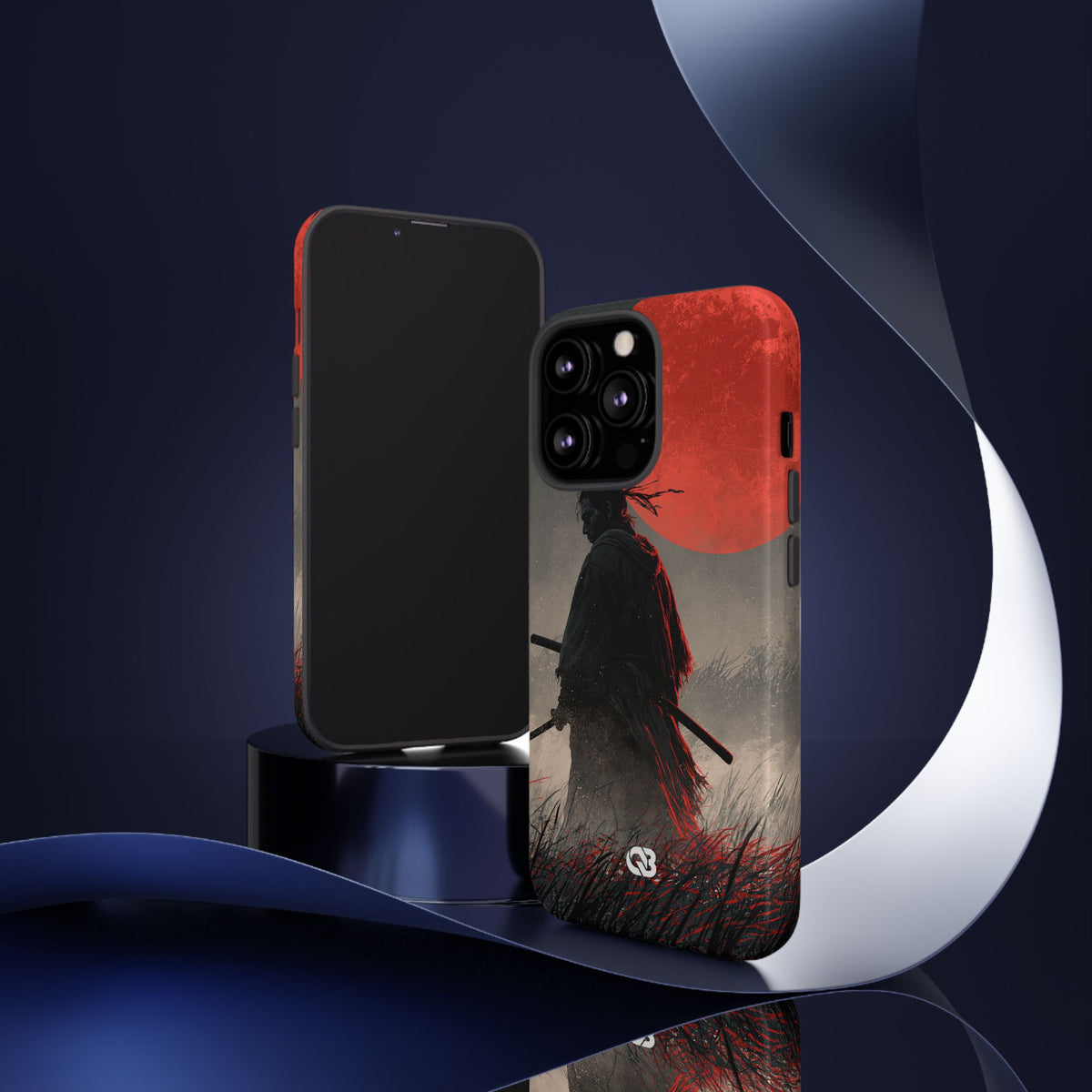 Crimson Moon Ronin · Tough Phone Case for iPhone · Black