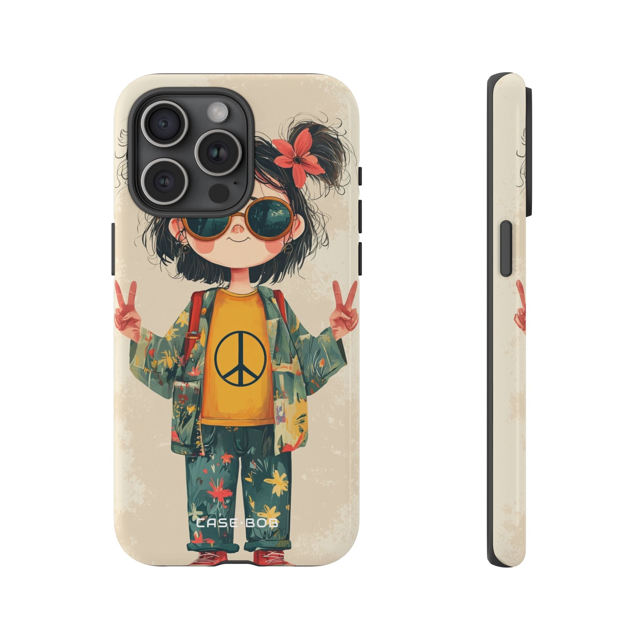 Peace Pigtails iPhone 15 Pro Max Case - Tough