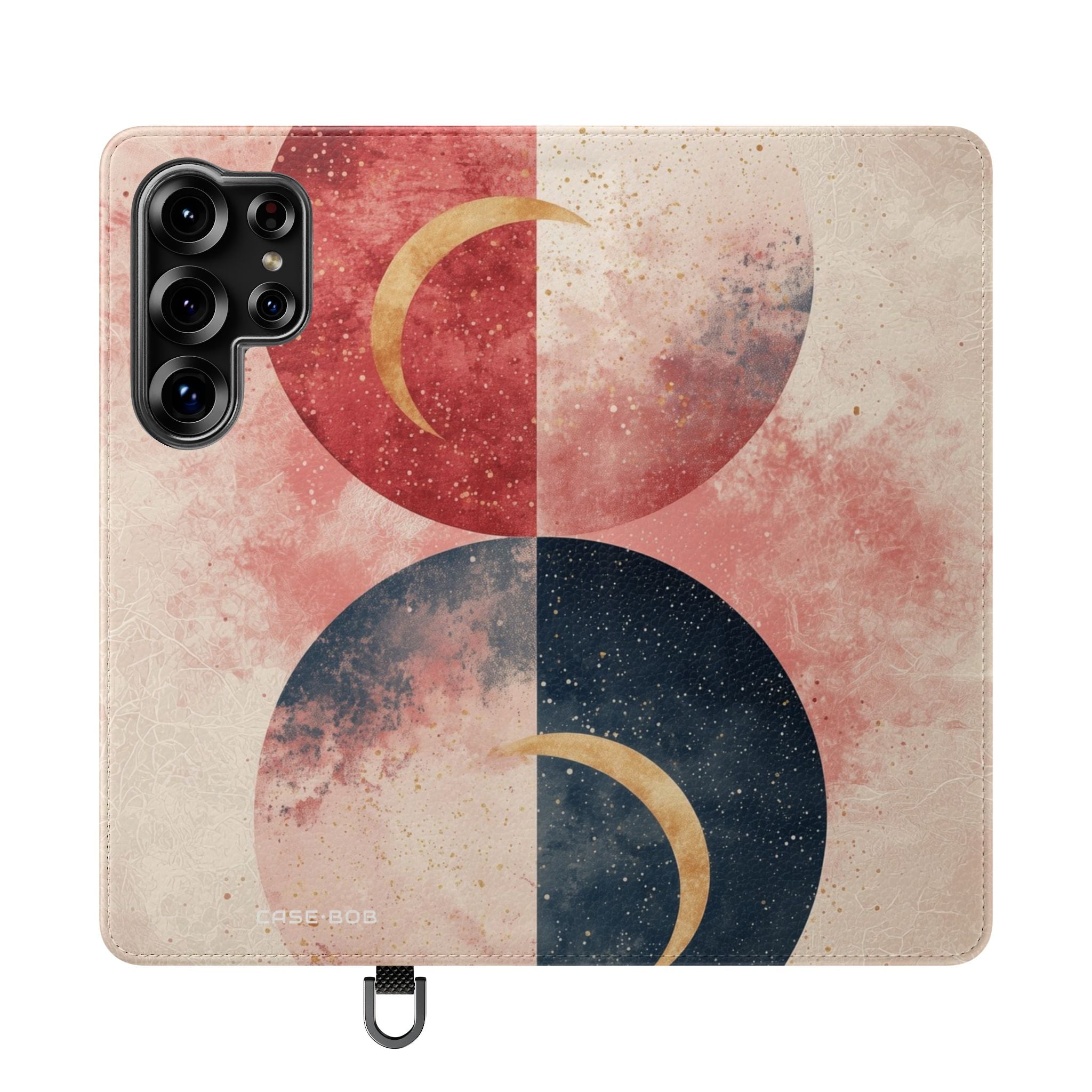 Golden Crescents Crimson - Samsung S25 Ultra Case - Portemonnee