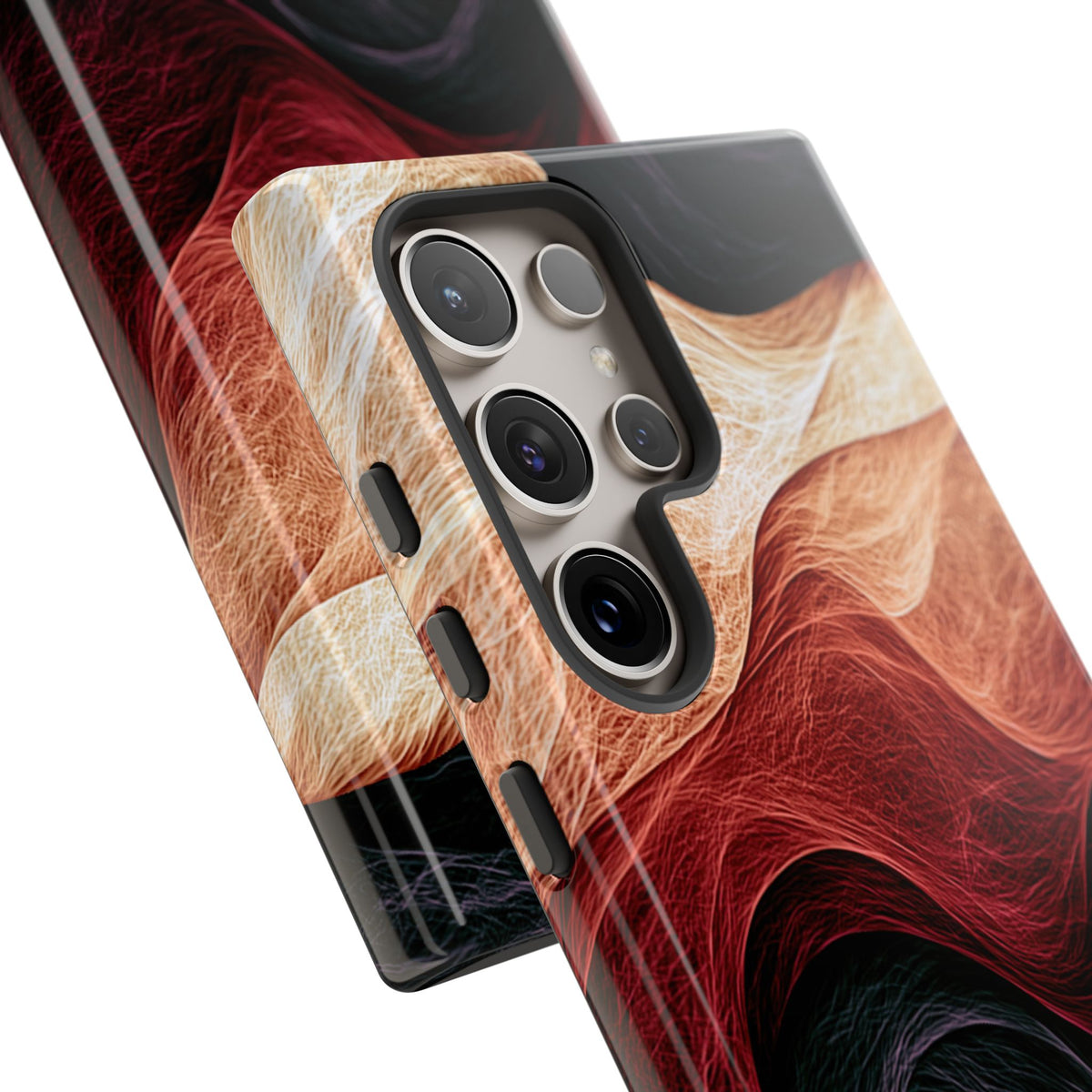 Ember Wave Dispersion · Tough Phone Case for Samsung · Red