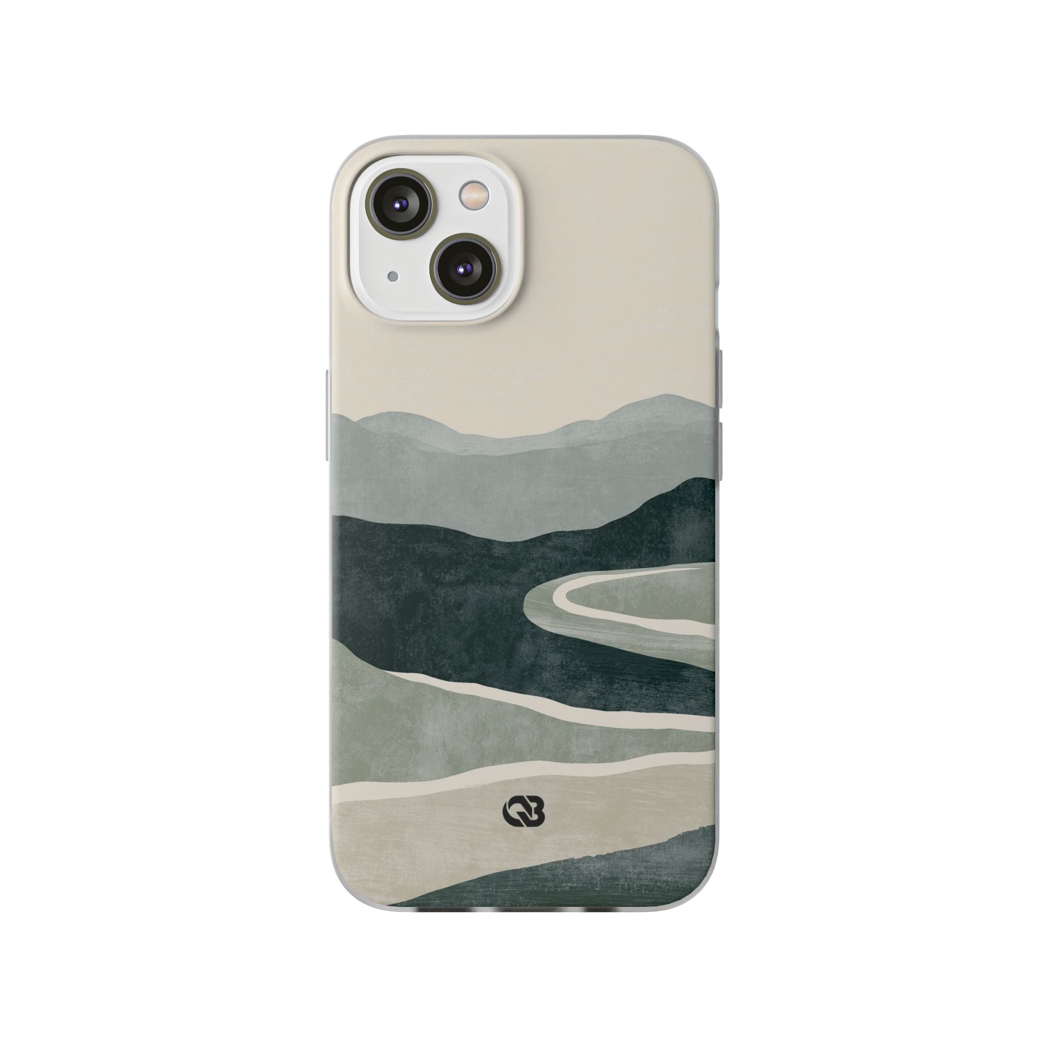 Green Lite Phone Case for iPhone - Misty Sage Valley