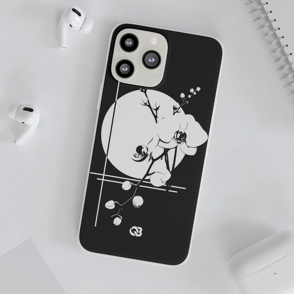 Nocturne Orchid Bloom · Lite Phone Case for iPhone · Black