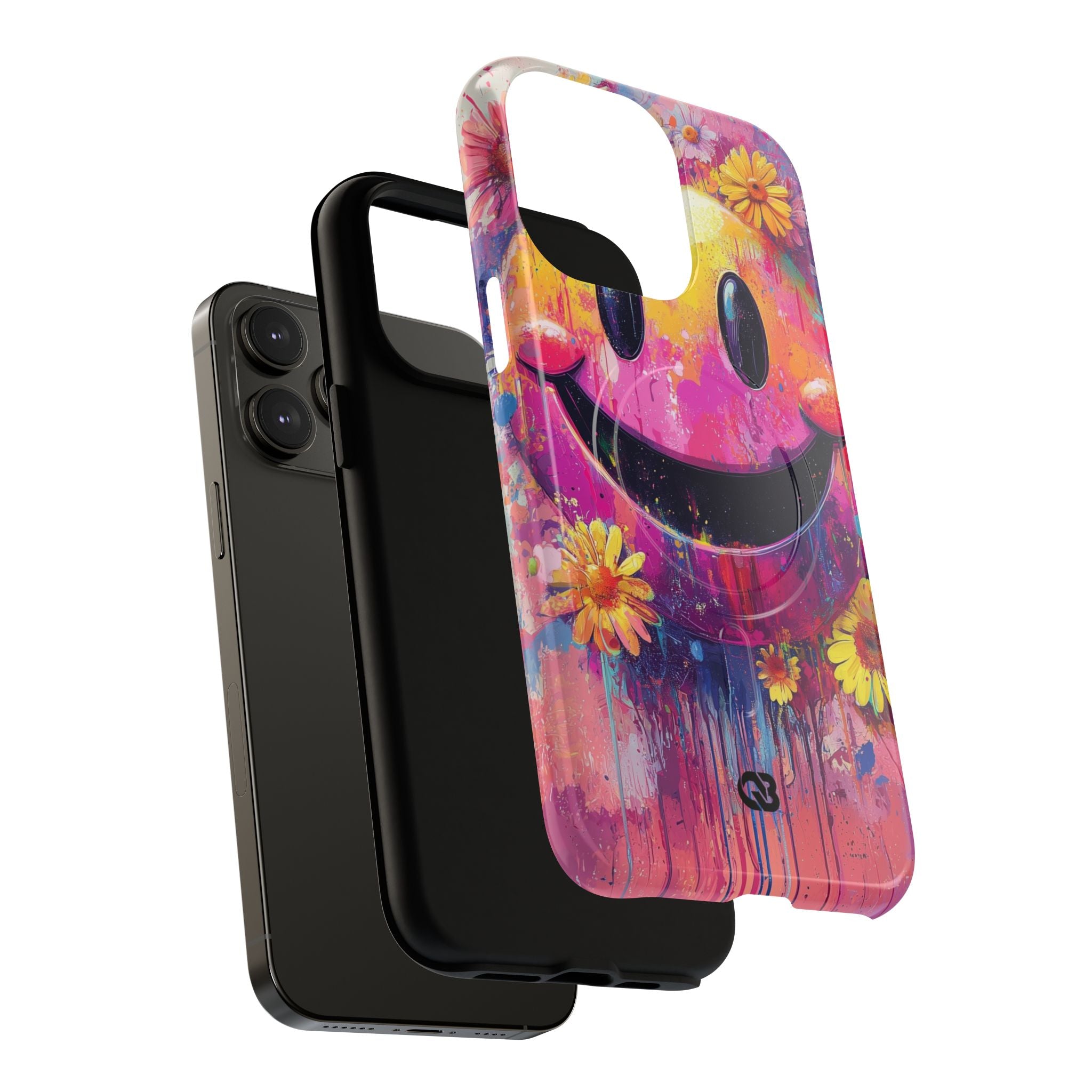 Vivid Grin Graffiti · Coque de téléphone Tough+ pour iPhone · Magsafe
