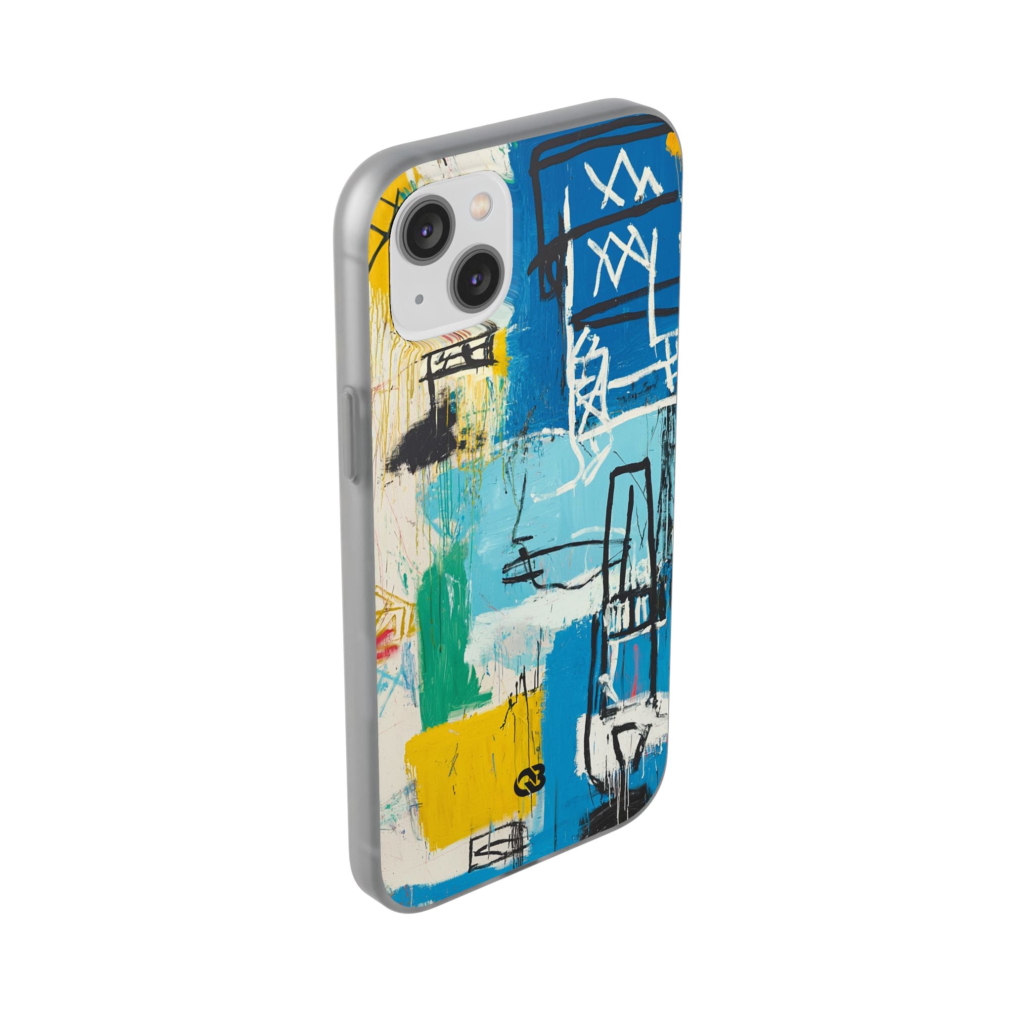 Azure Urban Scribble · Soft Phone Case for iPhone
