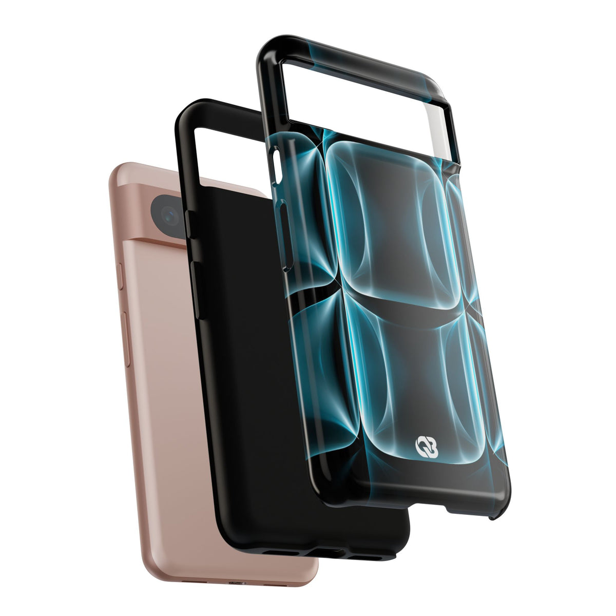 Cyan Core Matrix · Tough Phone Case for Pixel · Blue