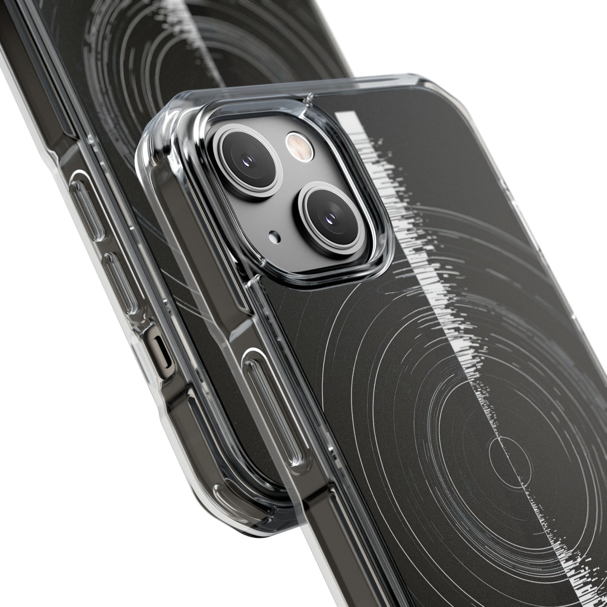 Black Impact MagSafe Phone Case for iPhone - Obsidian Orbital Signal