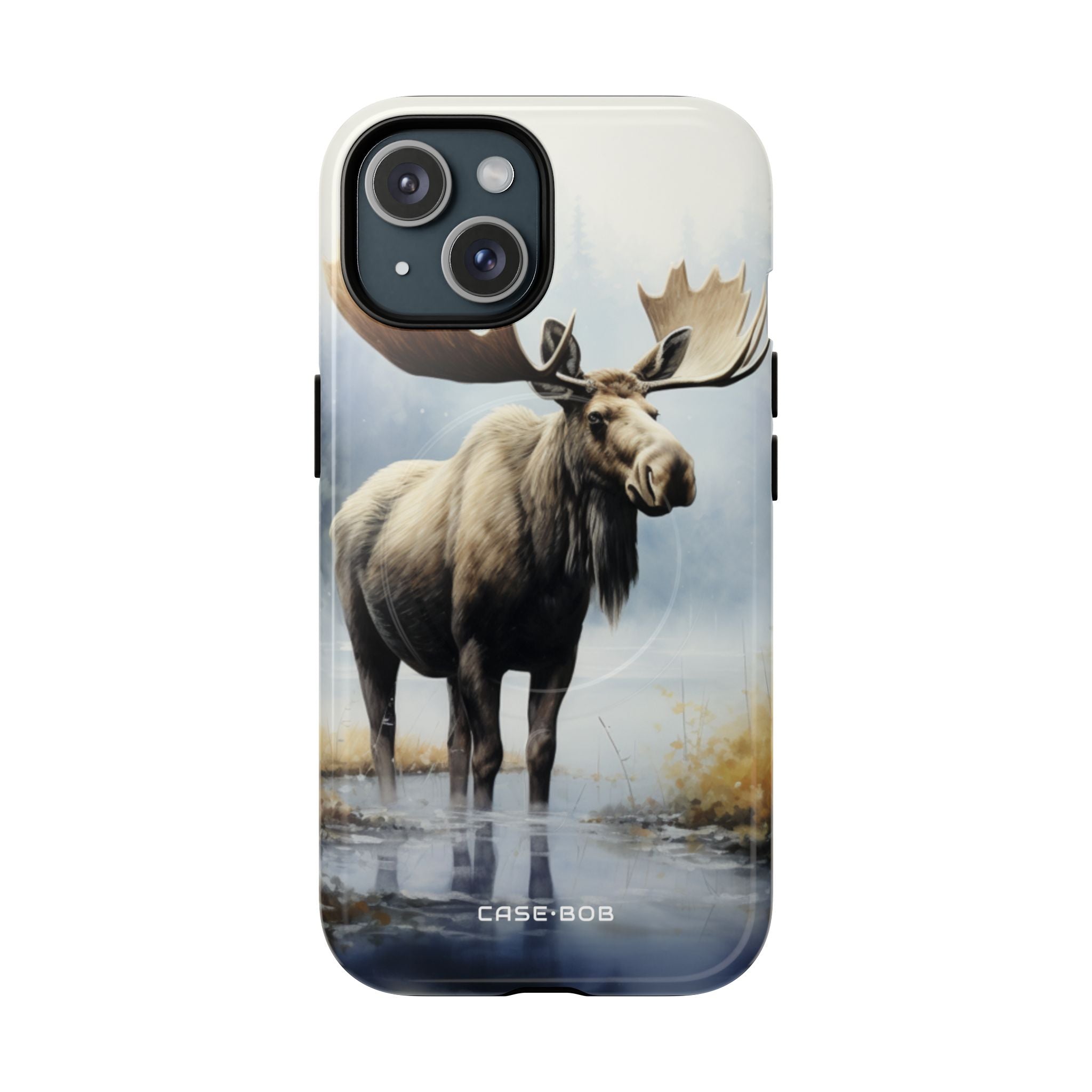 Elch Spiegelung iPhone 15 Case - Tough+