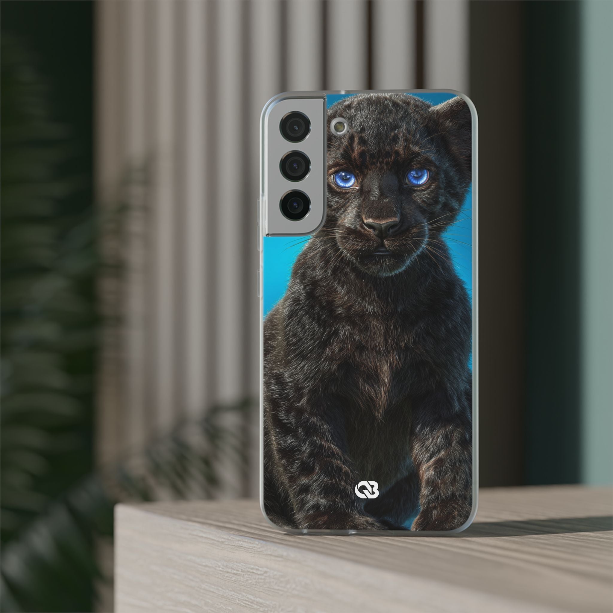 Sapphire Gaze Panther · Soft Phone Case for Samsung