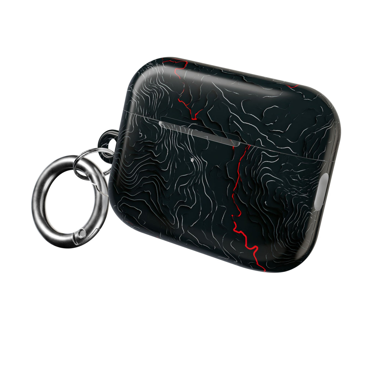 Crimson Rift · Hard Case for AirPods & AirPods Pro · Black