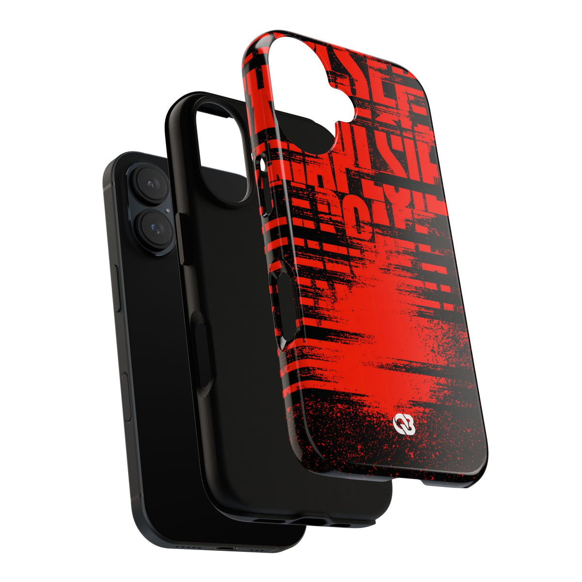 Crimson Redaction · Tough Phone Case for iPhone · Black