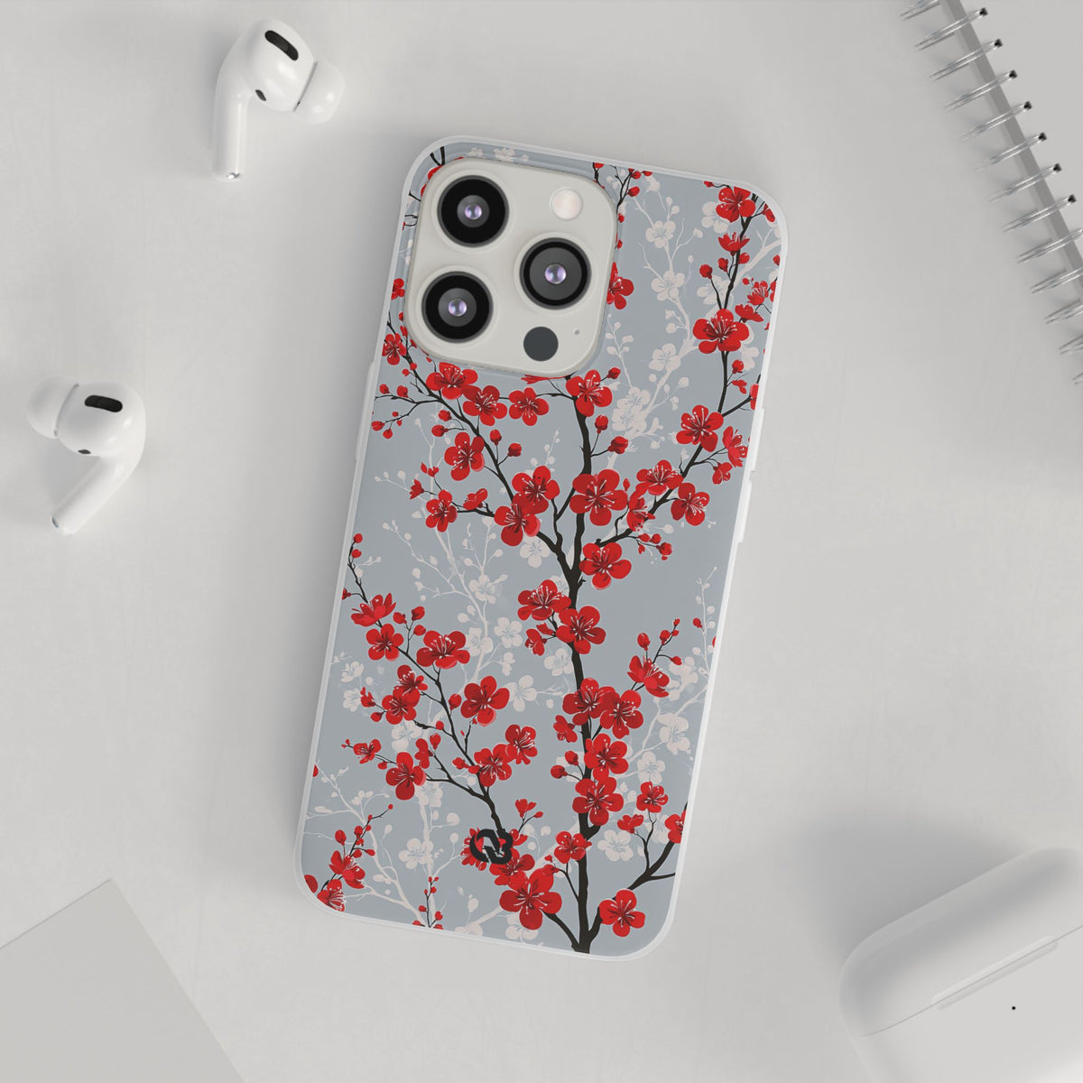Scarlet Plum Blossom · Lite Phone Case for iPhone · Red