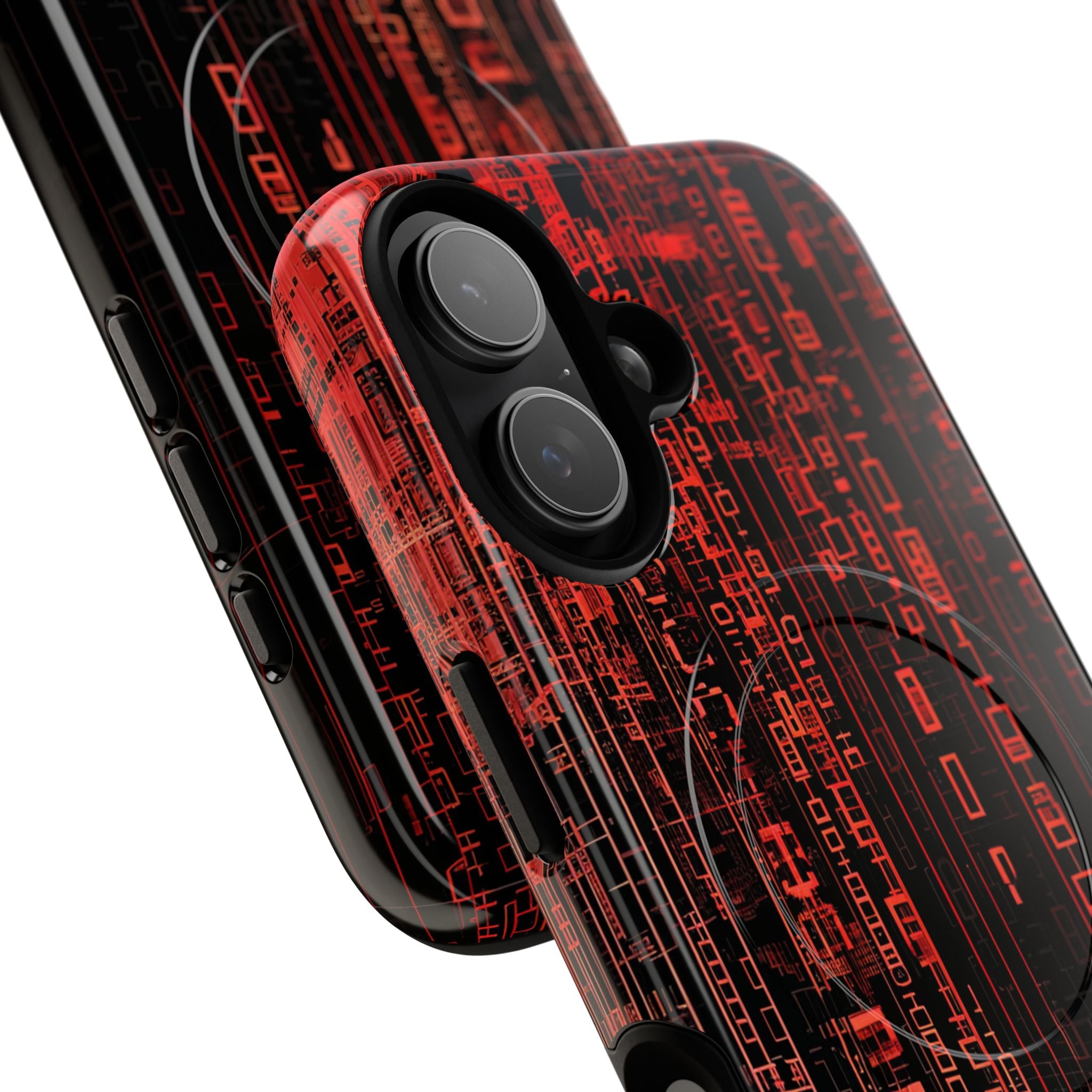 Crimson Glyphs iPhone 17 Case - Tough+ - CASE•BOB