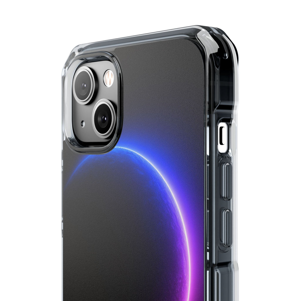 Luminous Eclipse · Clear Impact Magnetic Phone Case for iPhone · Black