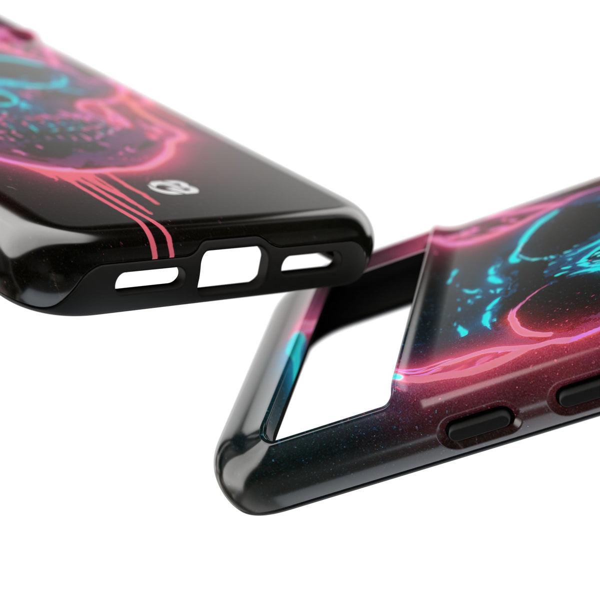 Neon Drip Skull · Tough Phone Case for Pixel · Black