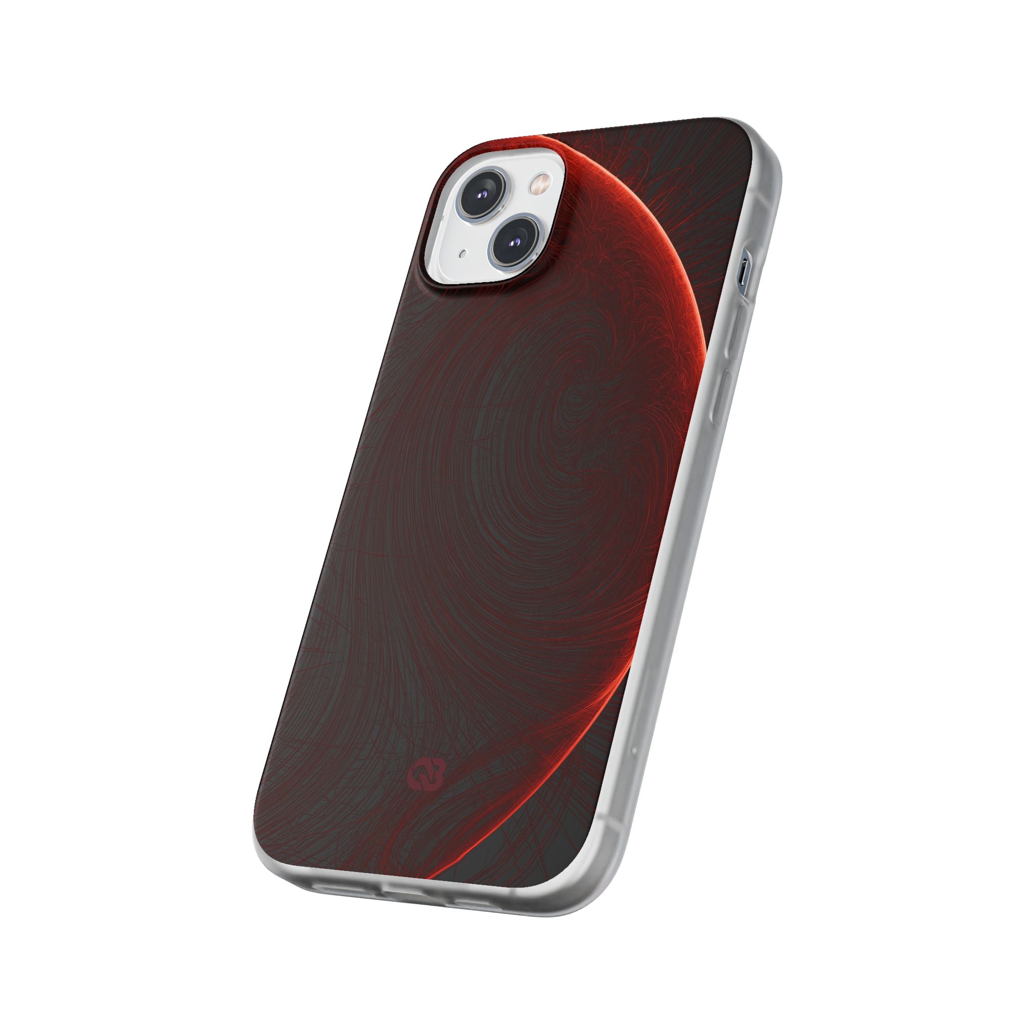 Red Lite Phone Case for iPhone - Crimson Flare Flux