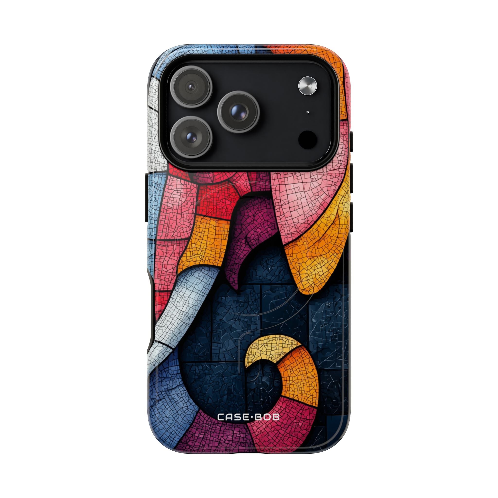 Elephant Mosaic iPhone 17 Pro Case - Tough+ - CASE•BOB