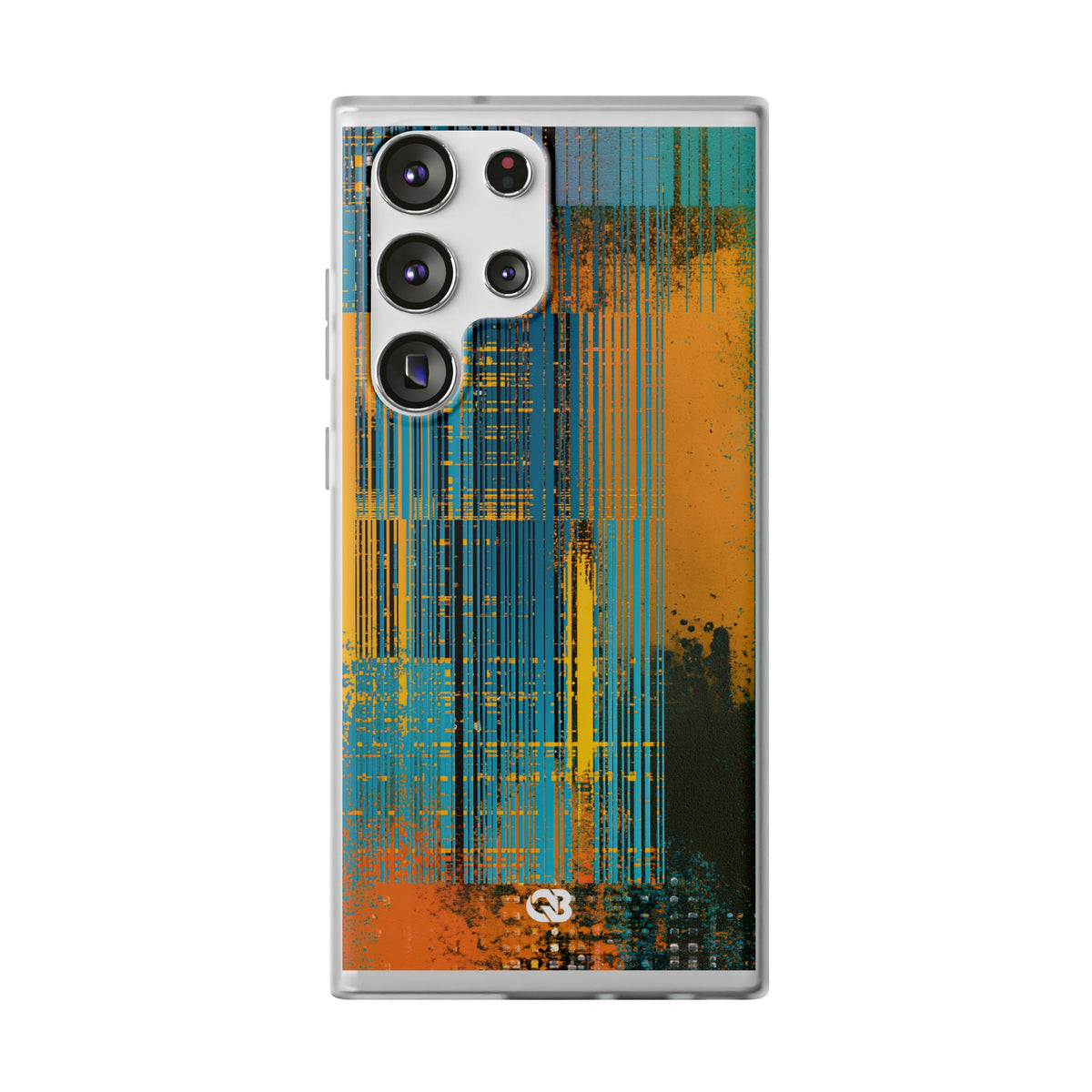 Cyber Glitch Stream · Lite Phone Case for Samsung · Teal