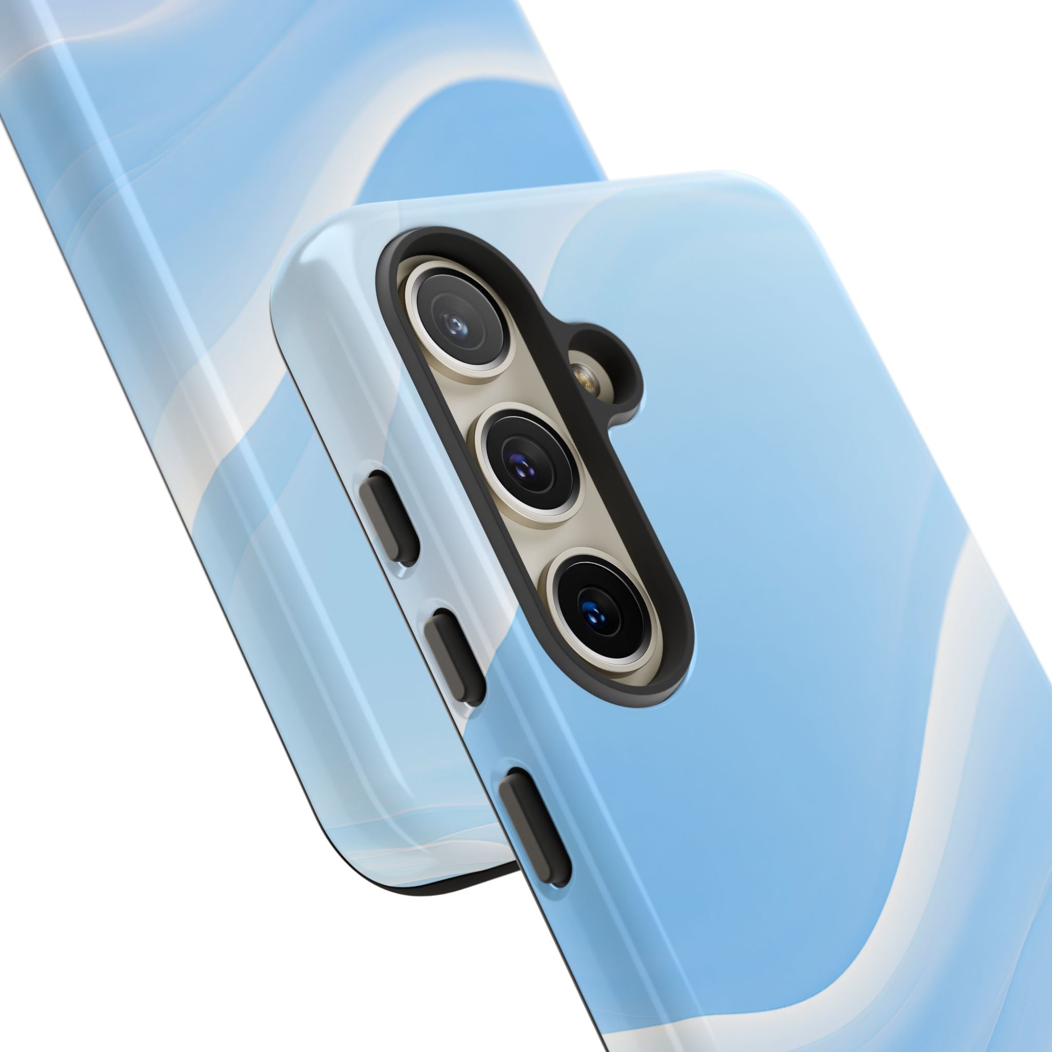 Blue Tough Phone Case for Samsung - Glacial Blue Silk