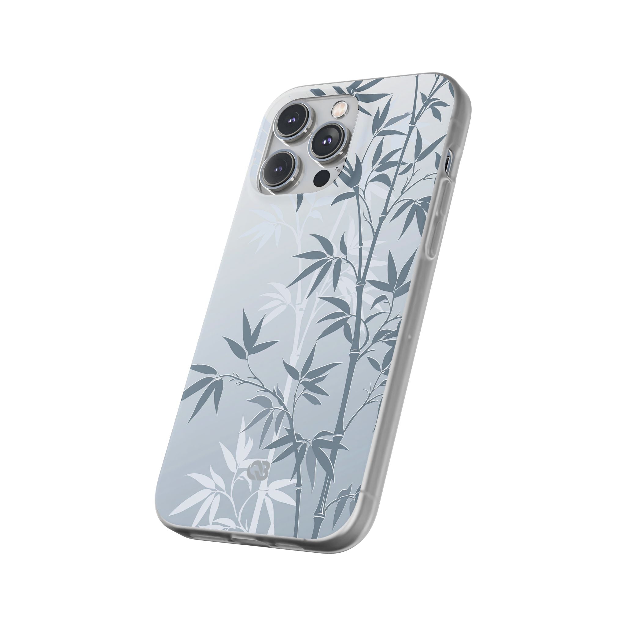Blue Lite Phone Case for iPhone - Slate Bamboo Shadow