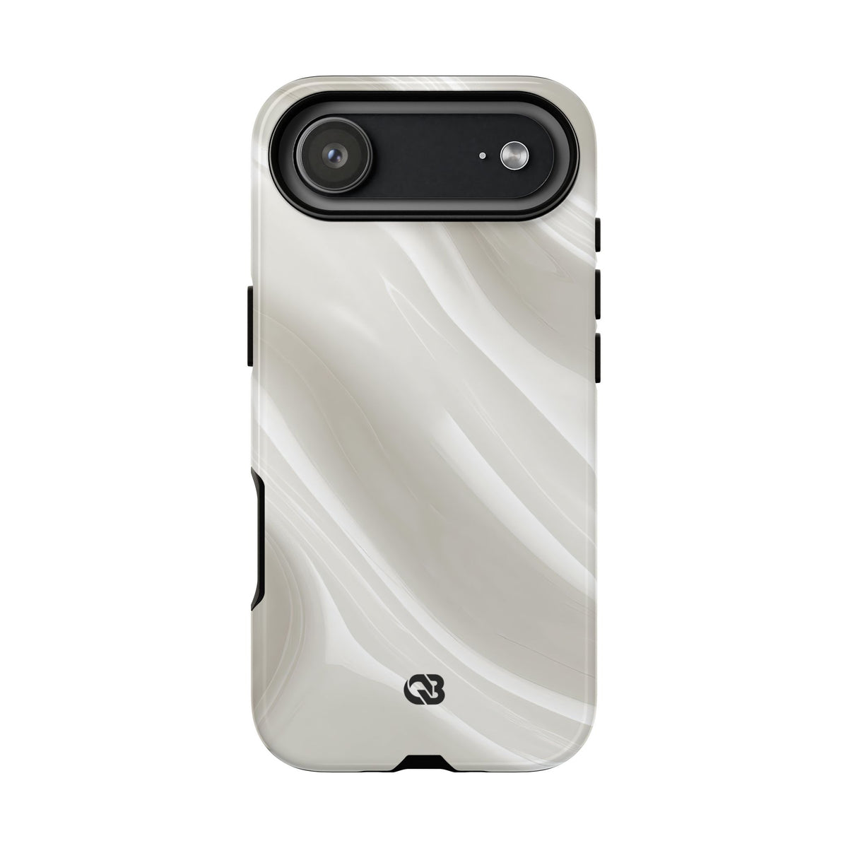 Liquid Enamel Fold · Tough Phone Case for iPhone · White