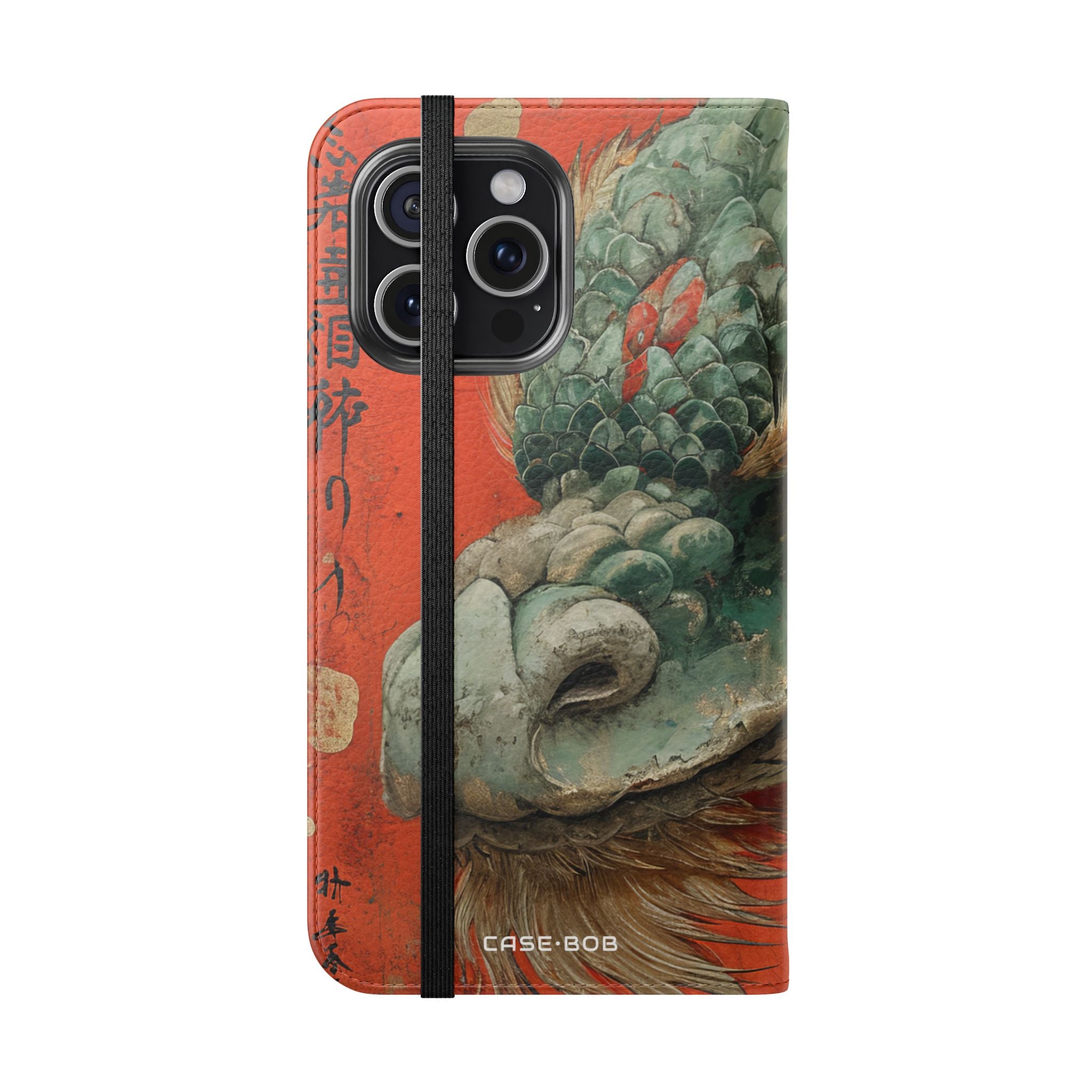 Dragon's Gaze Crimson - iPhone 15 Pro Max Case - Wallet