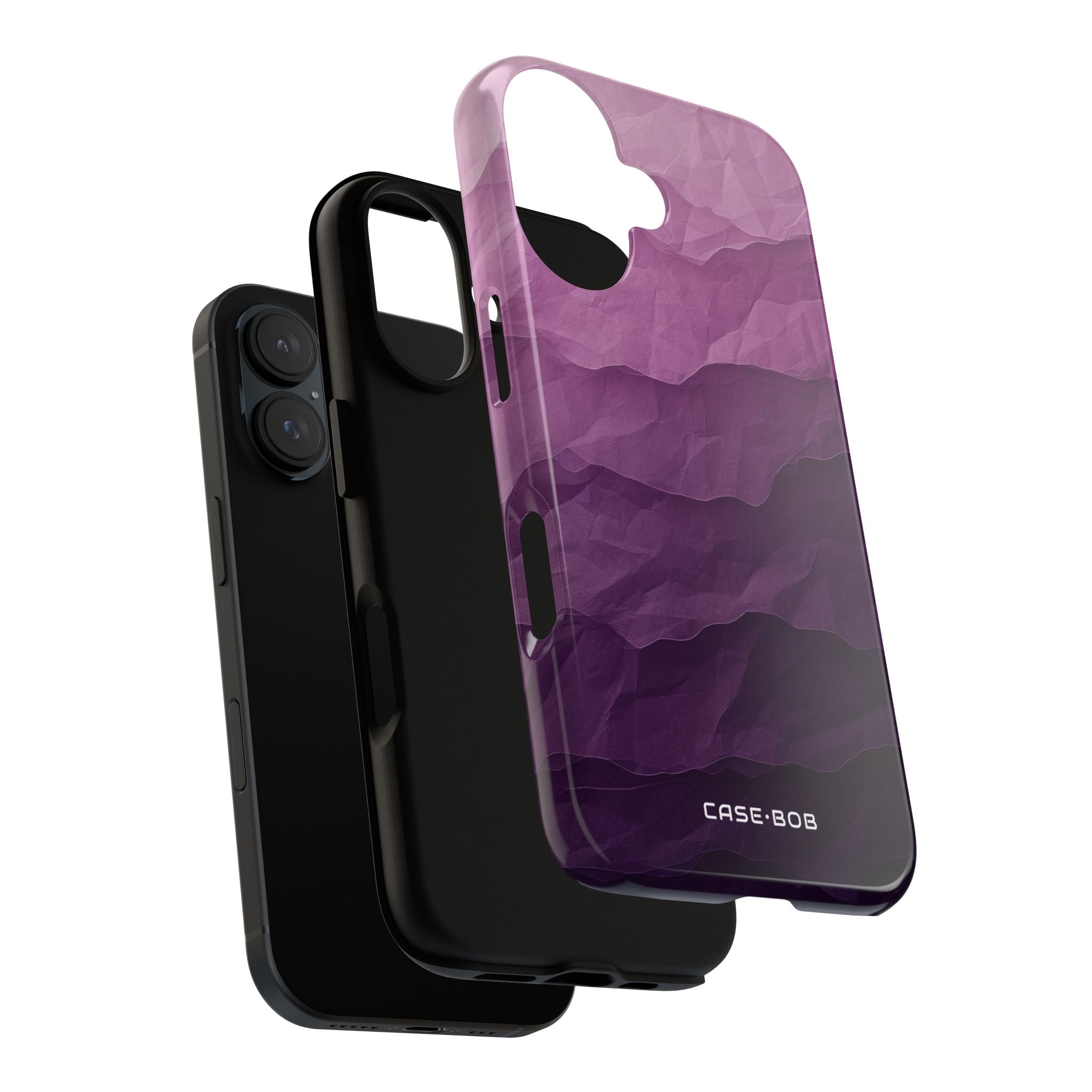 Violetti Wave Layers iPhone 16 -kova suojakotelo
