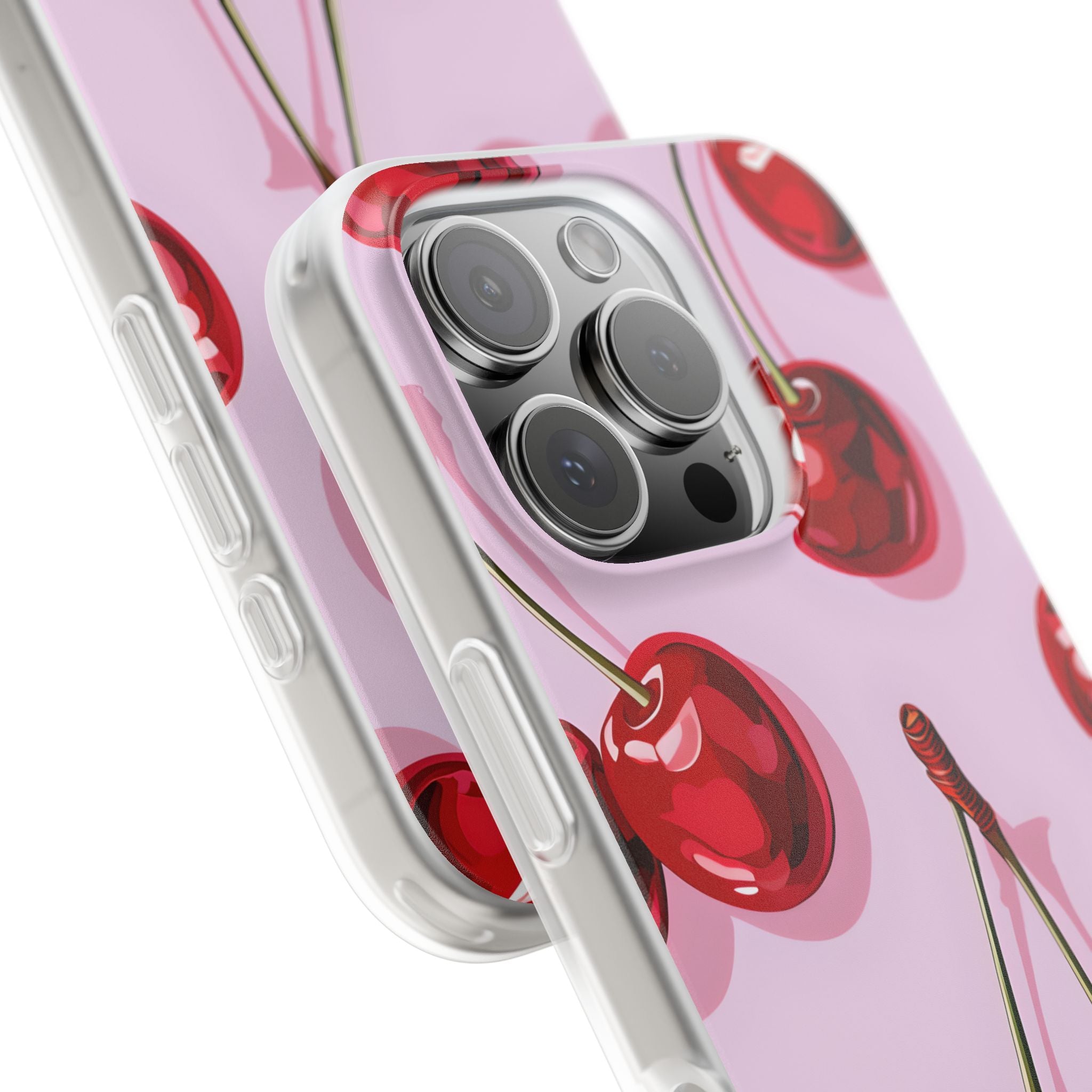 Glossy Cherry Burst iPhone 16 Pro Case - Soft - CASE•BOB