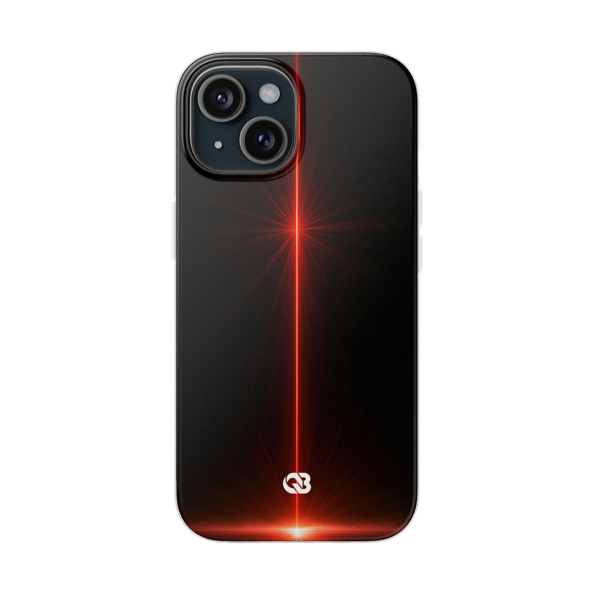 Red Lite Phone Case for iPhone - Crimson Flare Vector