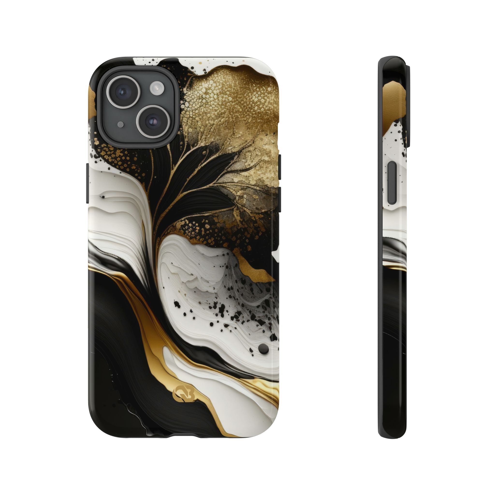 Molten Onyx Gold · Tough Etui na telefon dla iPhone