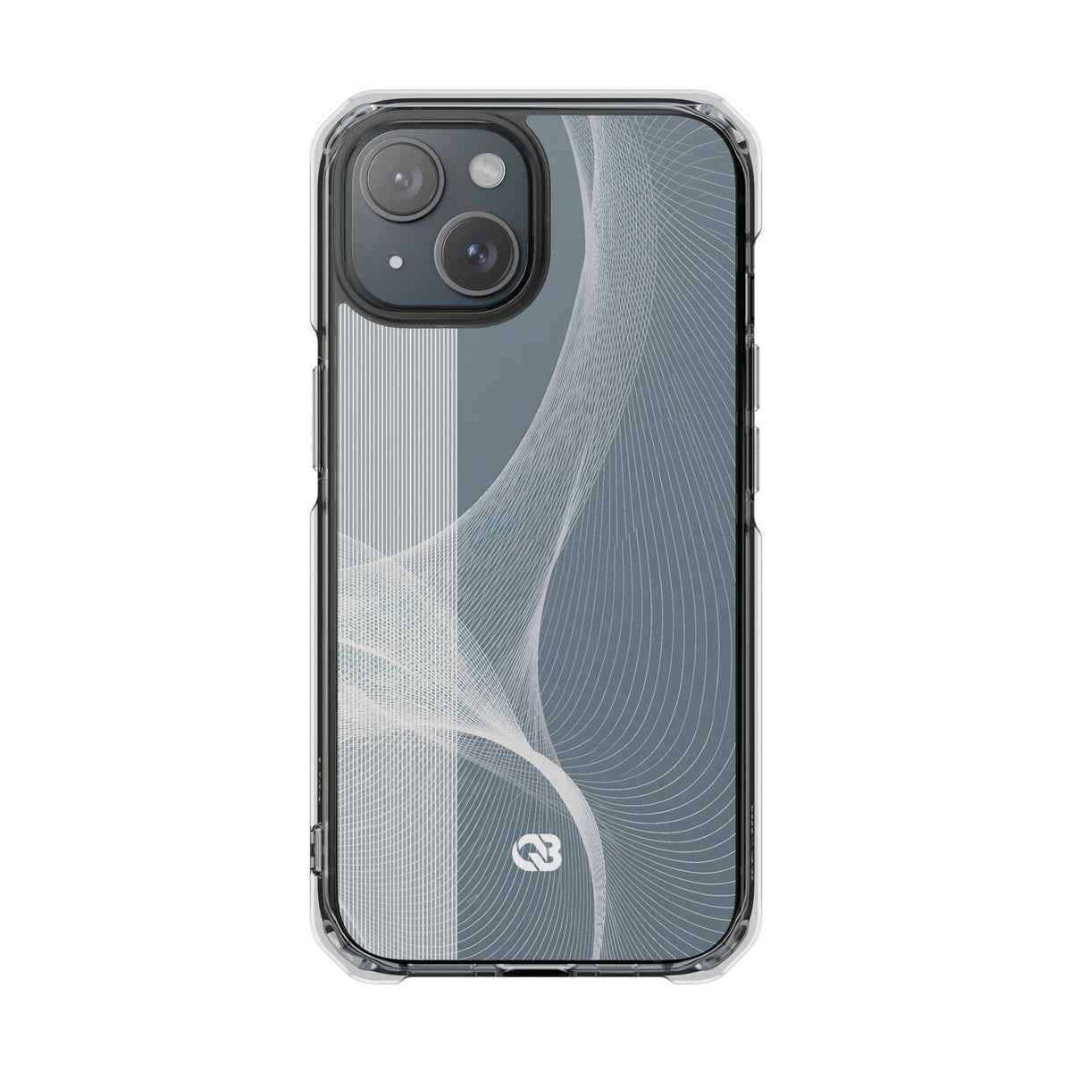 Grey Impact MagSafe Phone Case for iPhone - Slate Mesh Horizon