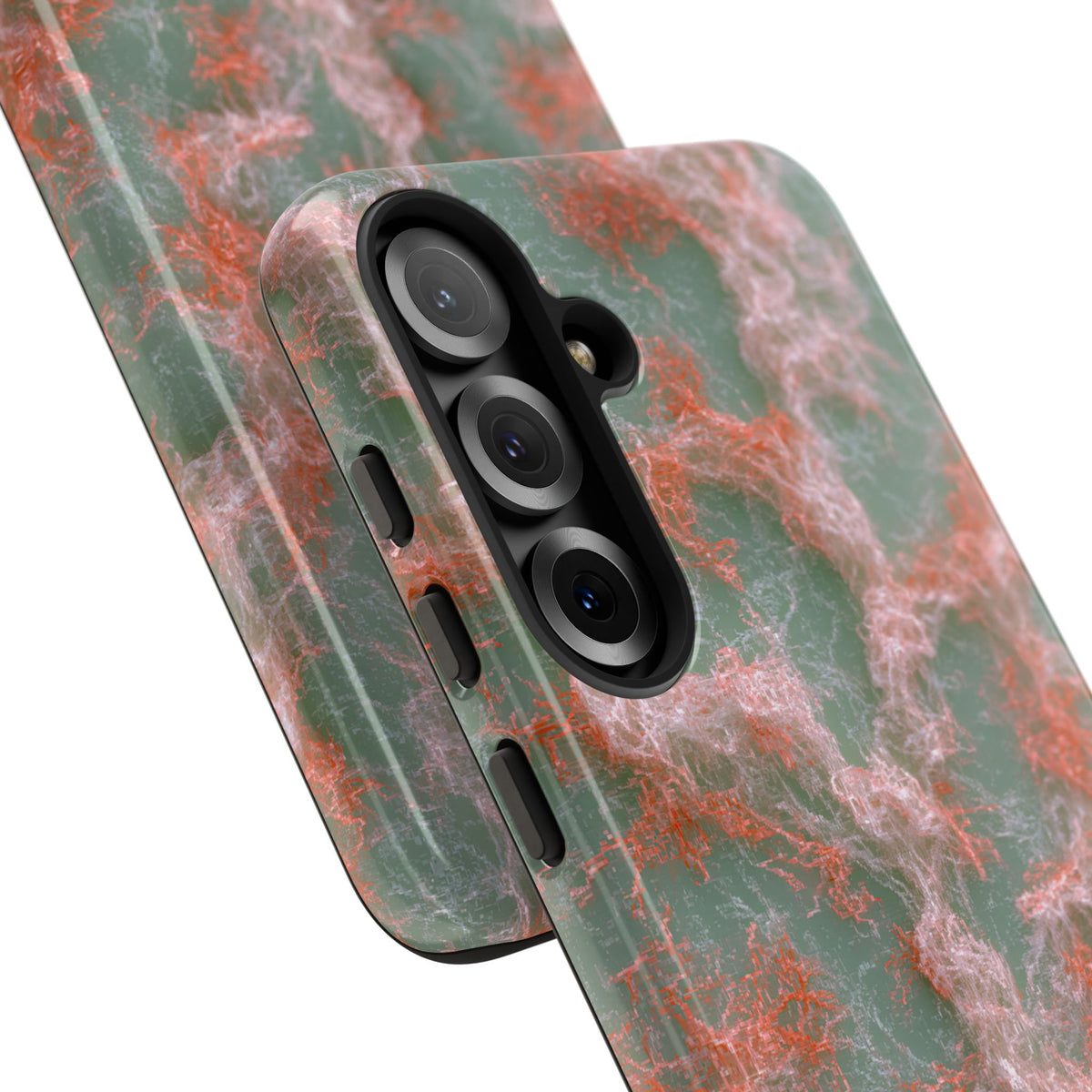 Coral Pixel Matrix · Tough Phone Case for Samsung · Green