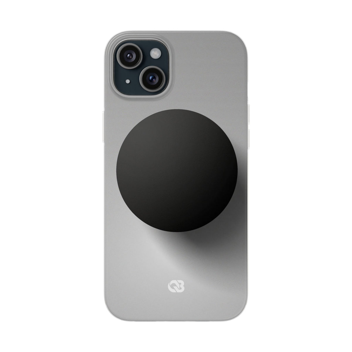 Grey Lite Phone Case for iPhone - Matte Onyx Sphere