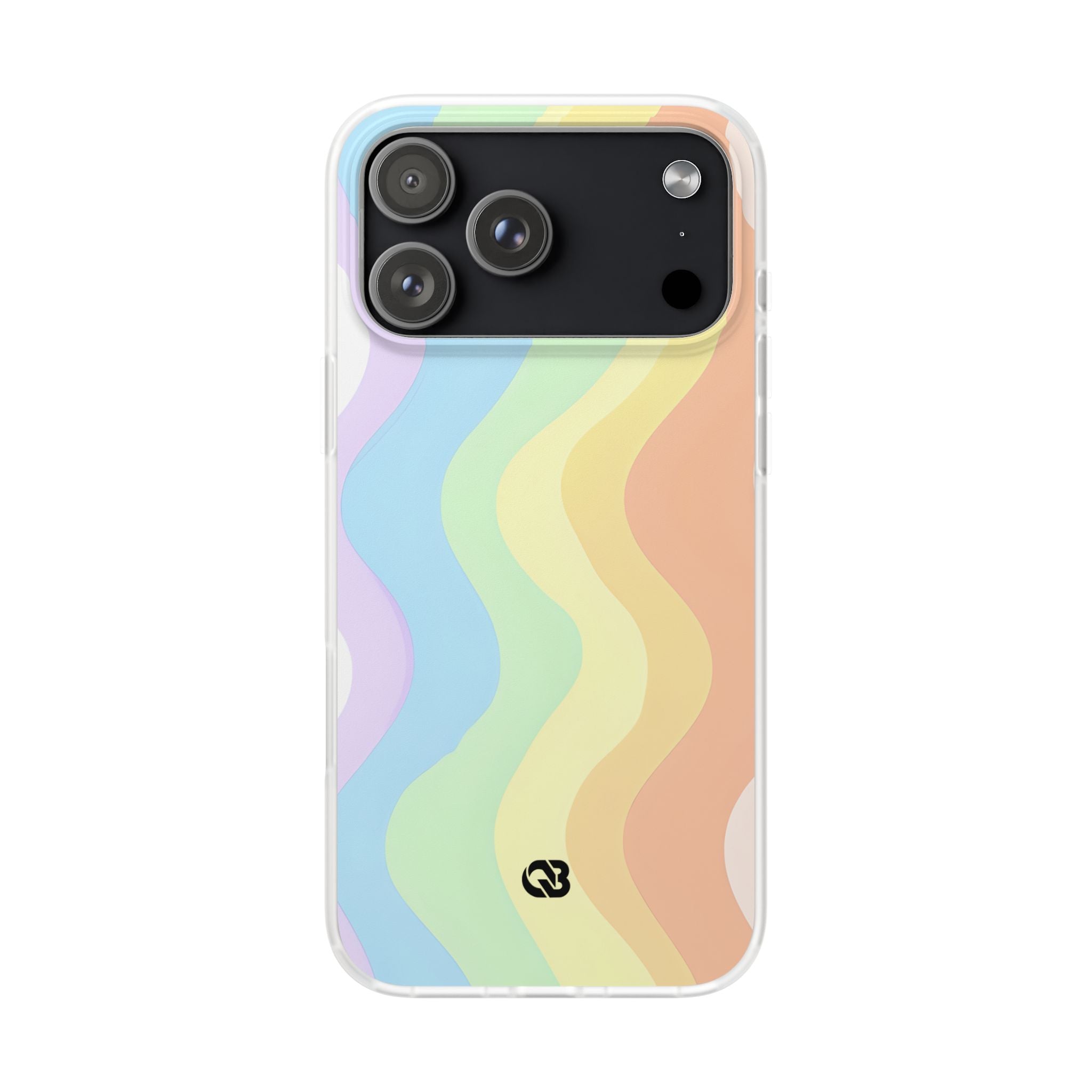 Pastel Ripple Flow · Soft Phone Case for iPhone