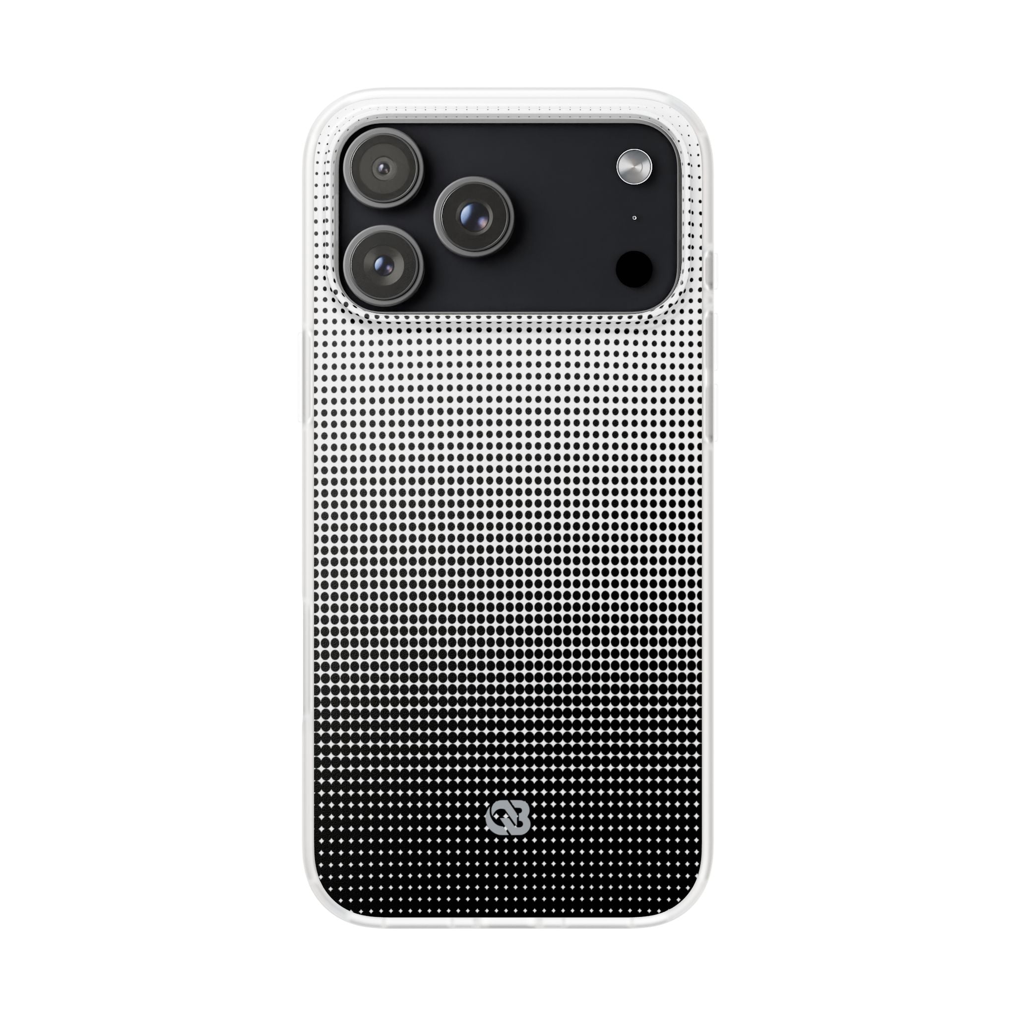 Black Lite Phone Case for iPhone - Obsidian Halftone Flux