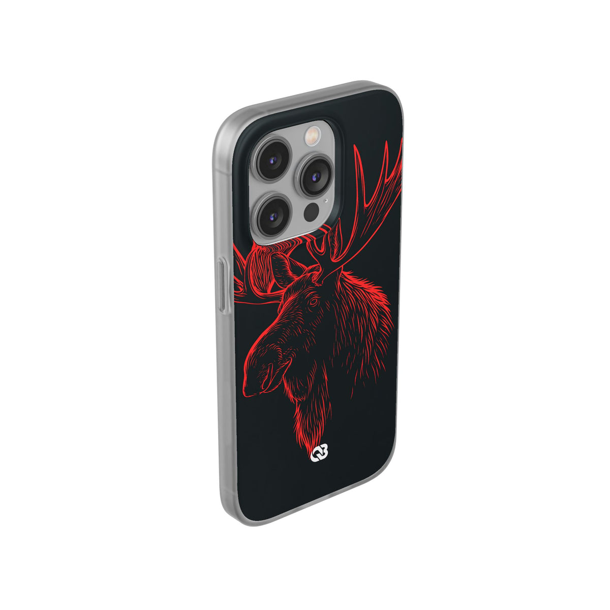 Nordic Elk · Lite Phone Case for iPhone · Black