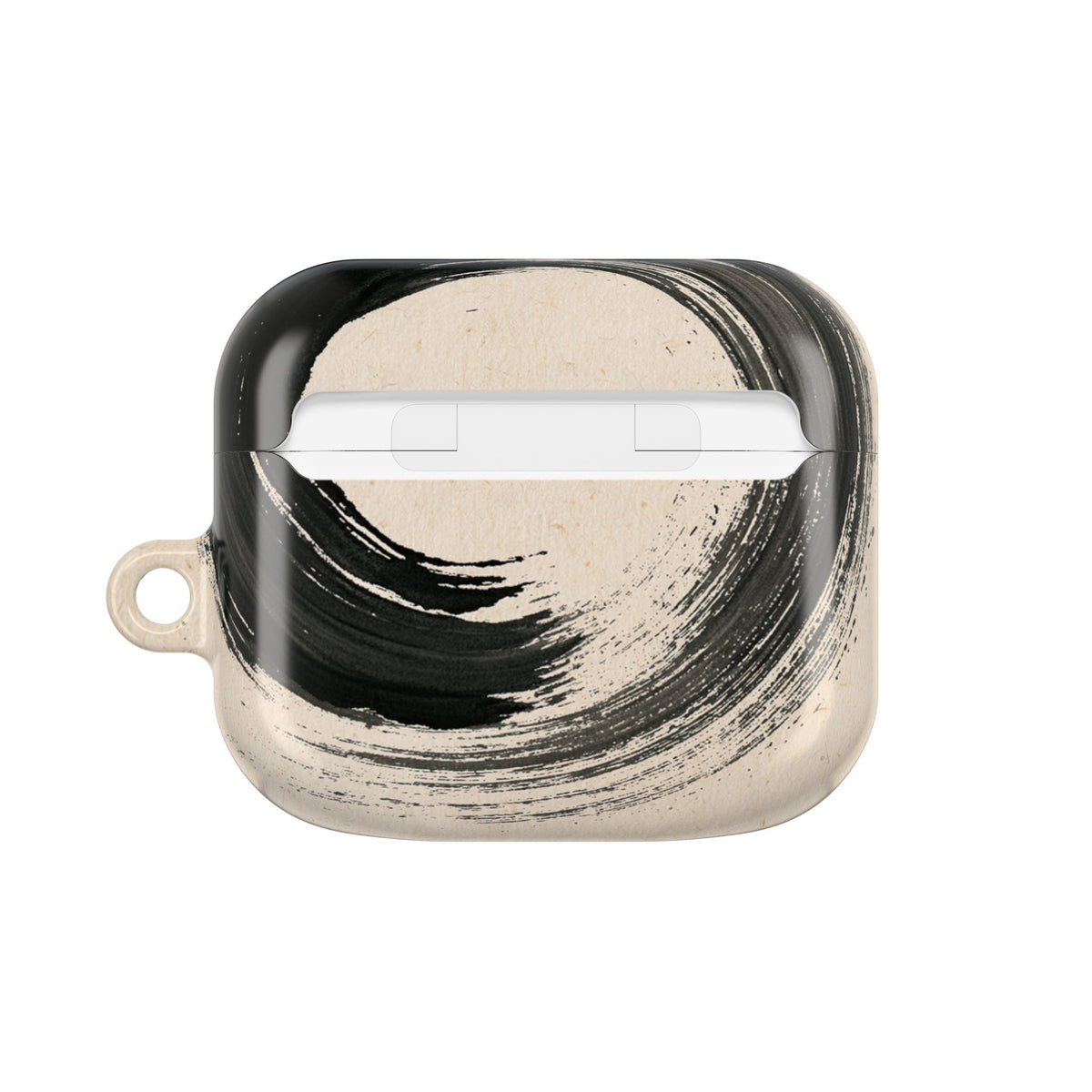 Zen Ensō Circle · Hard Case for AirPods & AirPods Pro · Beige