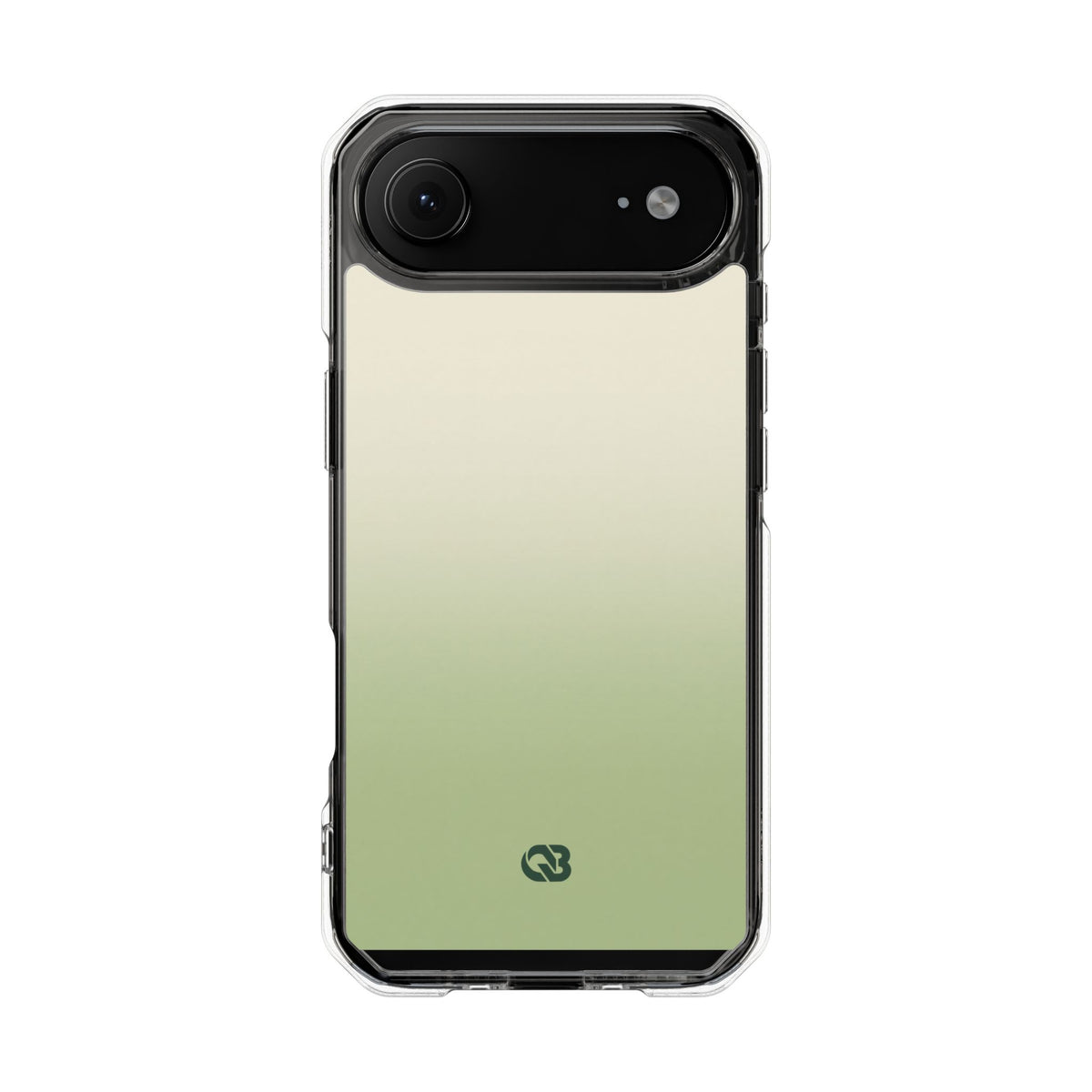 Muted Sage Ombre · Clear Impact Magnetic Phone Case for iPhone · Green