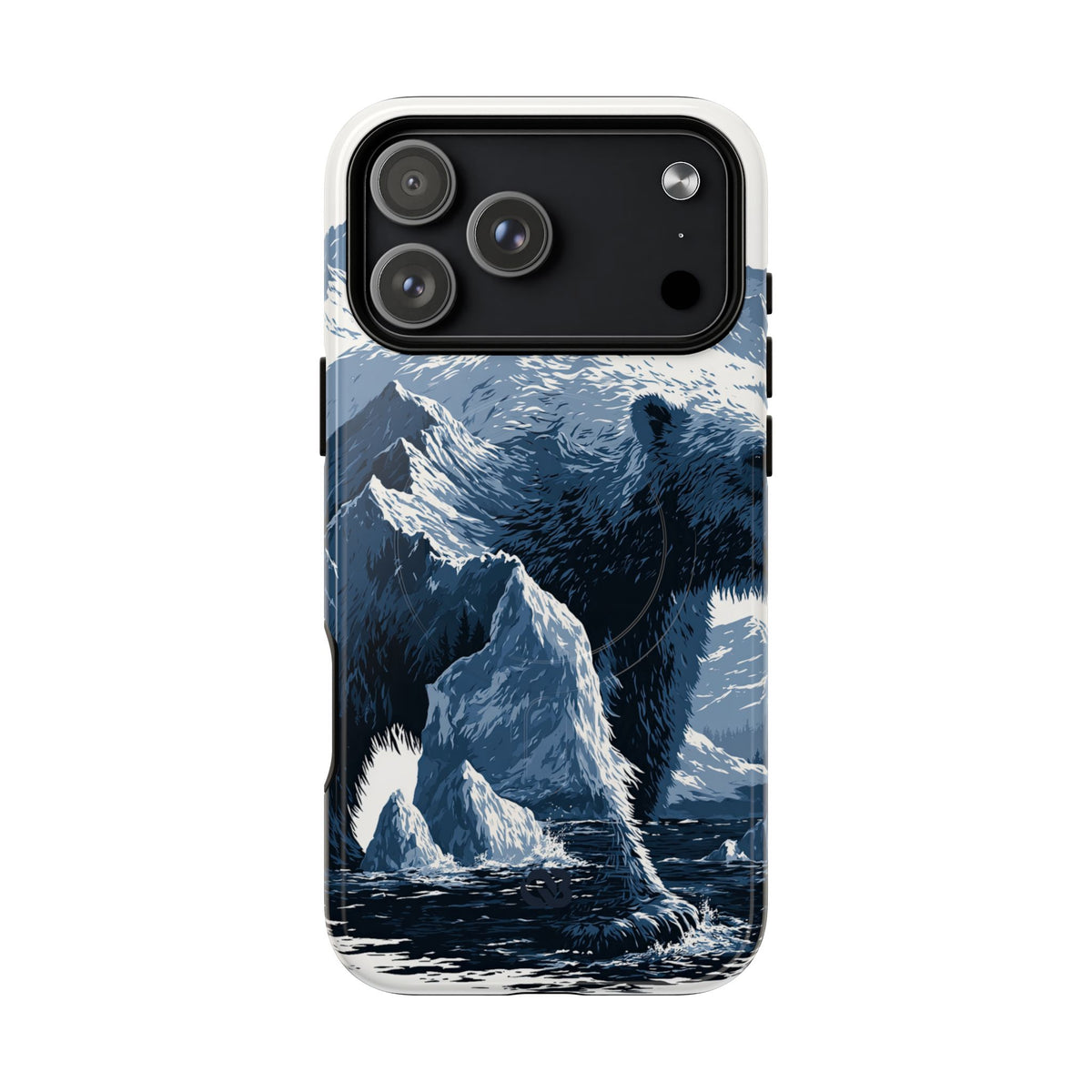 Fjord Summit Bear · Tough 2.0 Magnetic Phone Case for iPhone · Blue